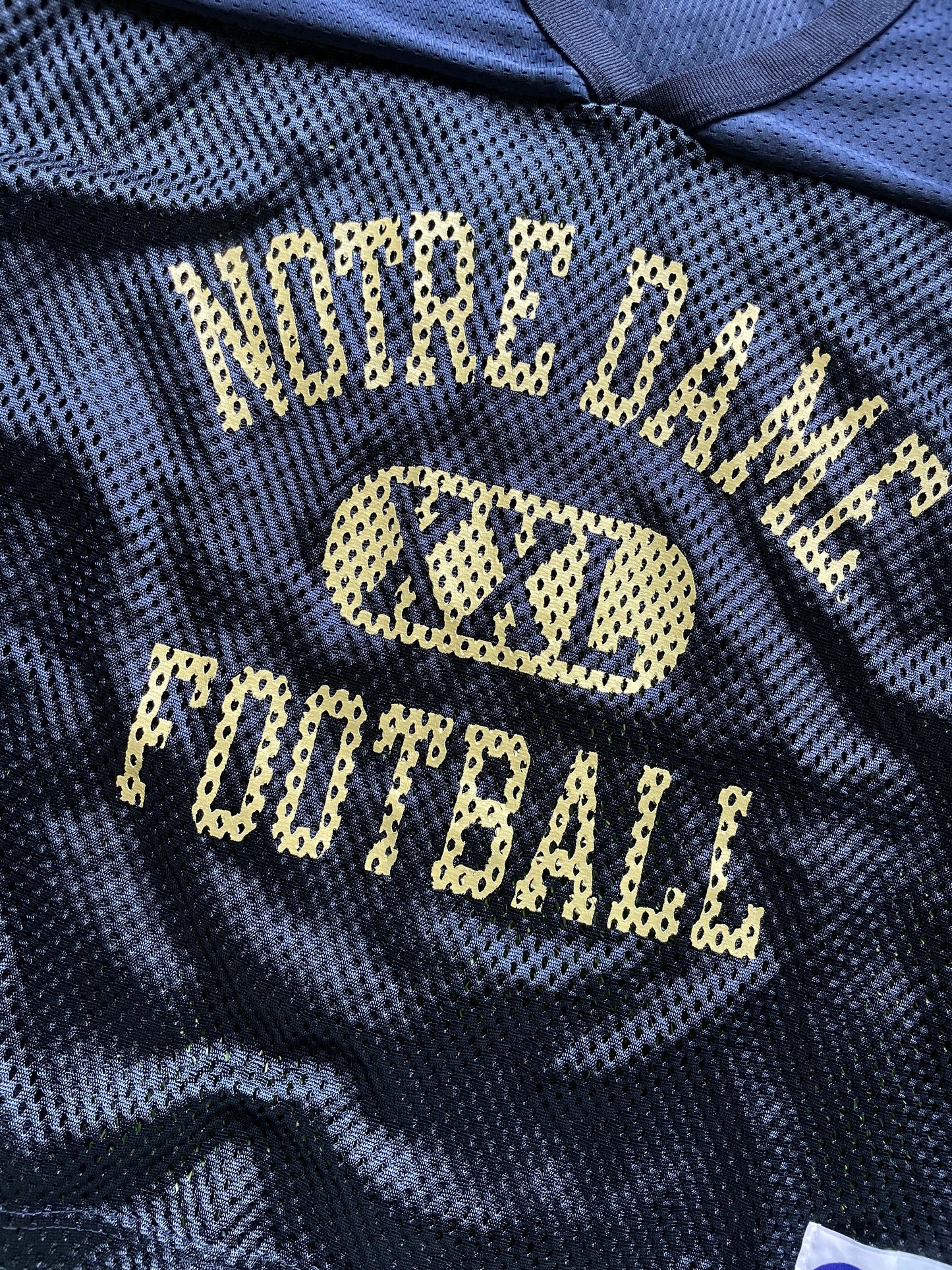 Vintage Notre Dame Football Jersey XLarge