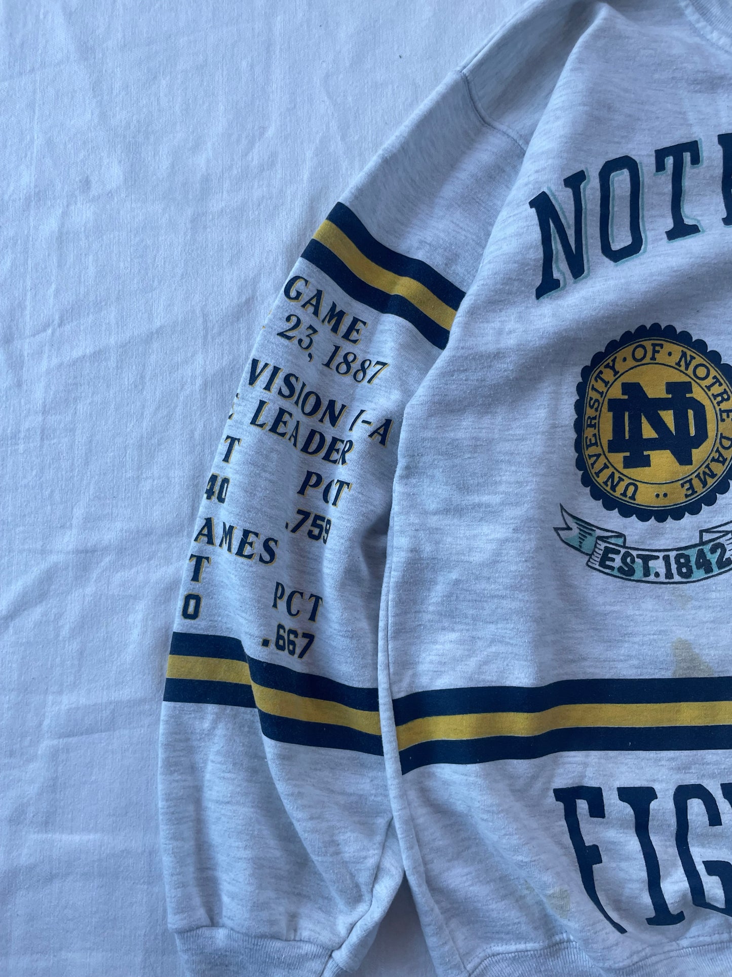 Vintage Notre Dame Championship Crewneck Large