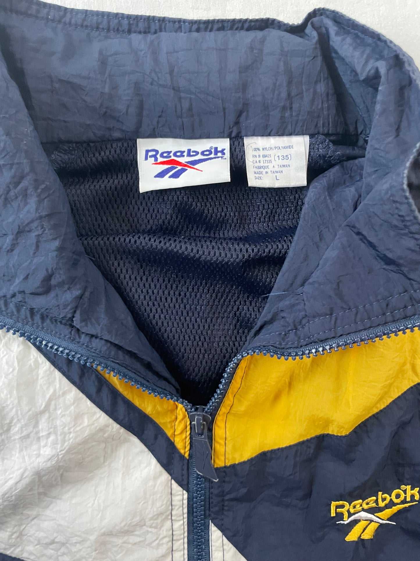 Vintage Notre Dame Soccer Reebok Windbreaker Large