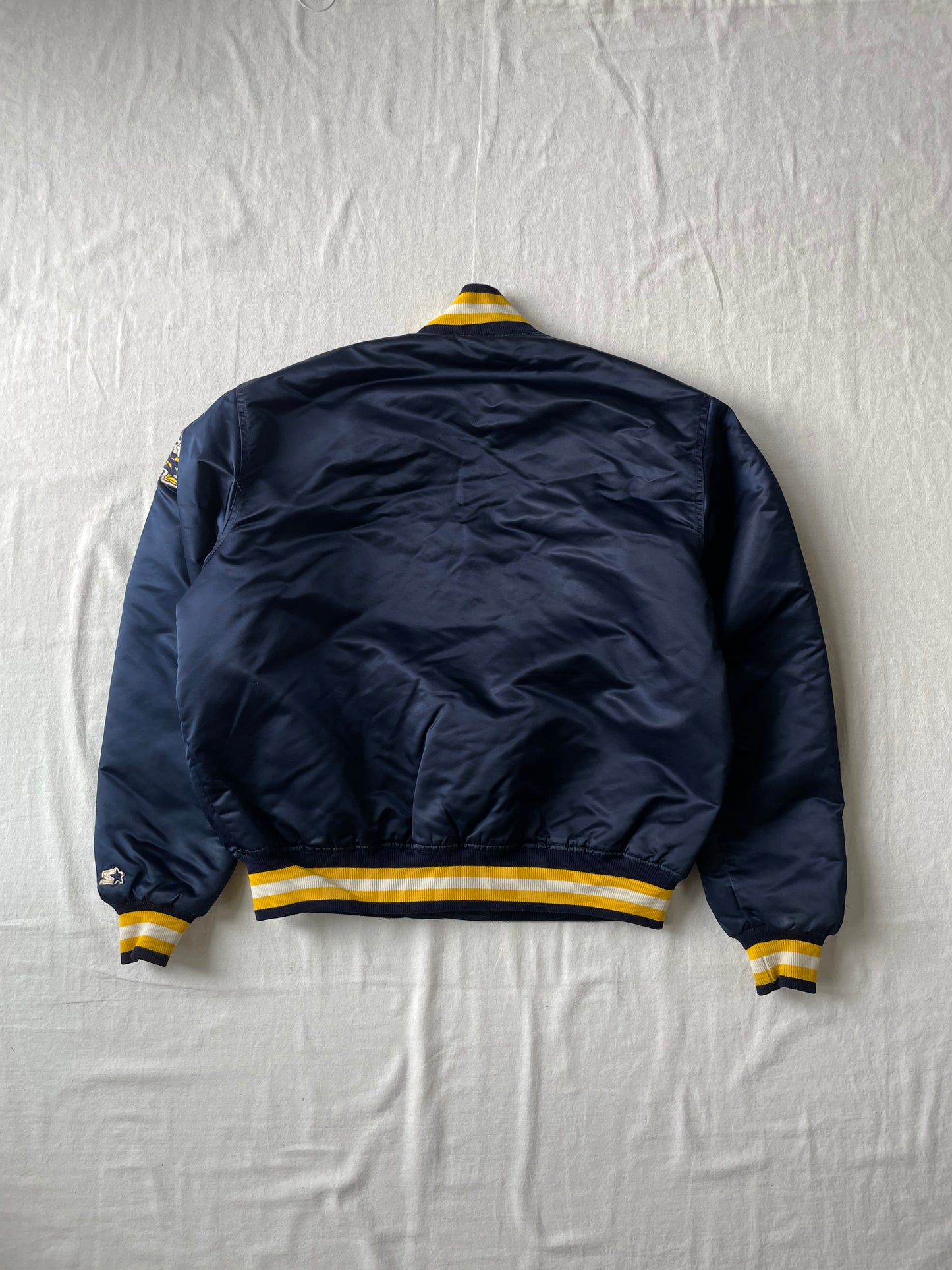 Vintage Notre Dame Satin Jacket XLarge