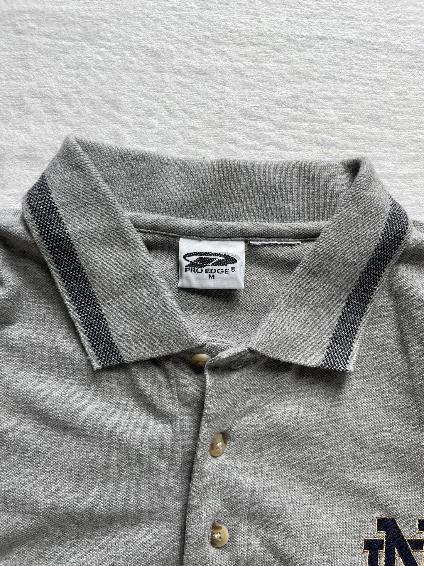 Vintage Notre Dame Polo Shirt Medium