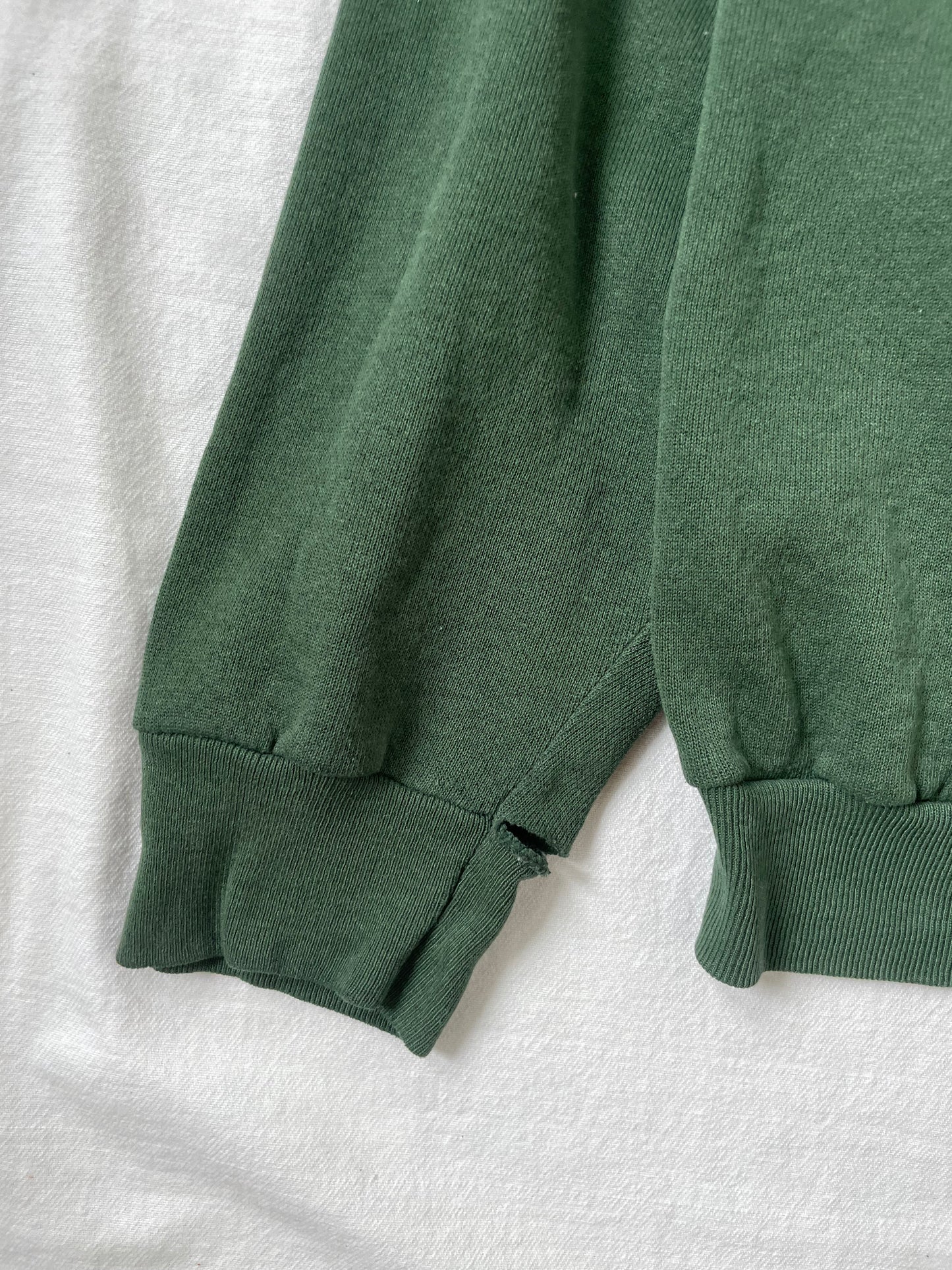 Vintage Notre Dame Green Distressed Crewneck Large
