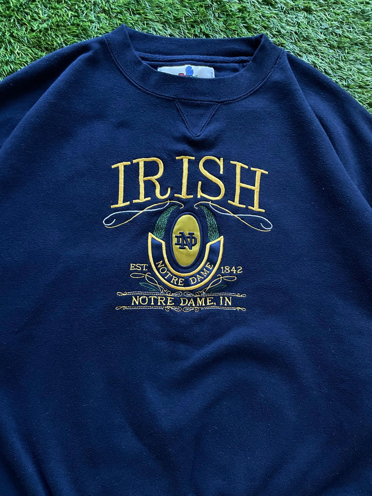 Vintage Notre Dame Irish Crewneck Sweatshirt XLarge