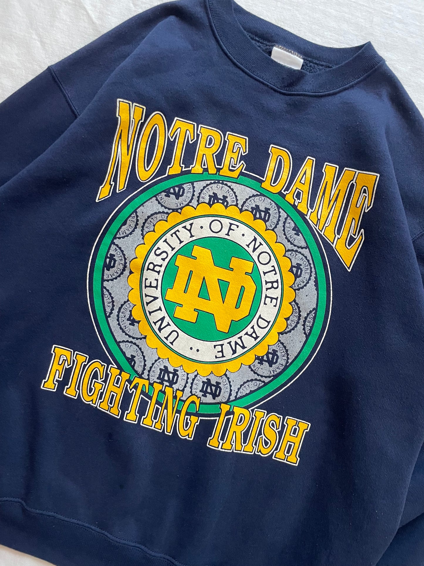 Vintage Notre Dame Fighting Irish Crewneck Large