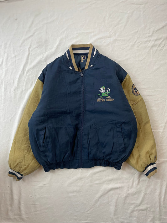 Vintage Notre Dame Reversible Puffer Jacket Large