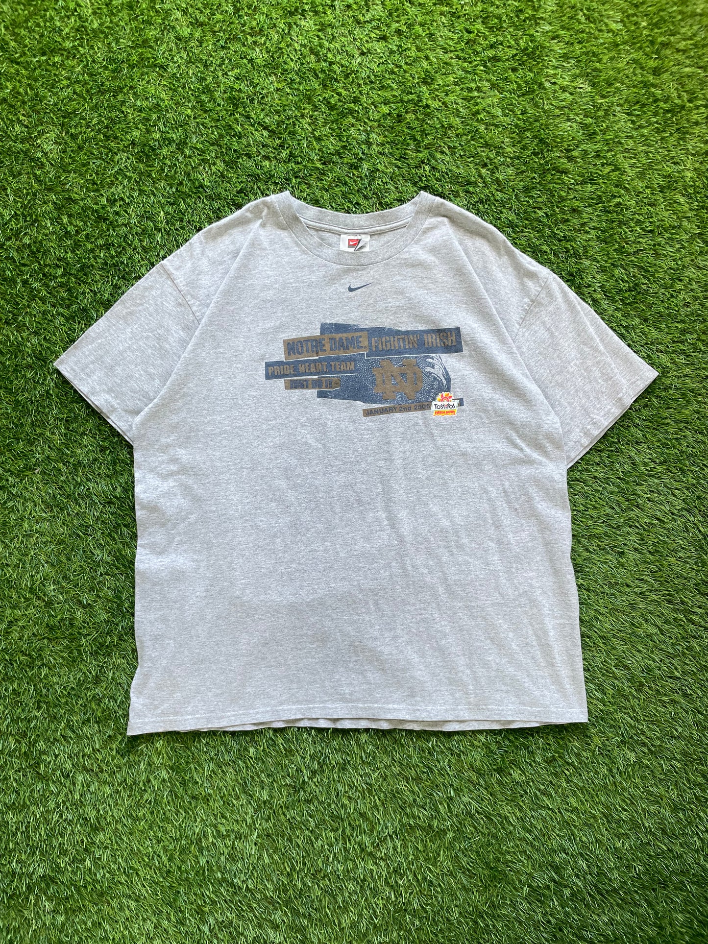 Vintage Notre Dame 2006 Fiesta Bowl Nike Football Tee XLarge