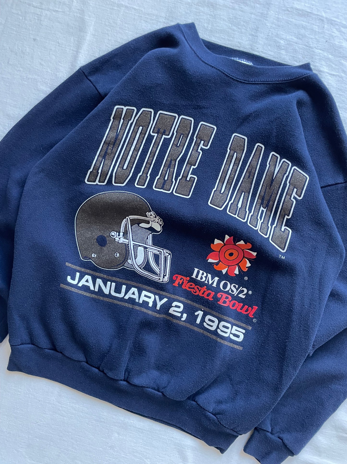Vintage 1995 Notre Dame Fiesta Bowl Crewneck Medium/Large