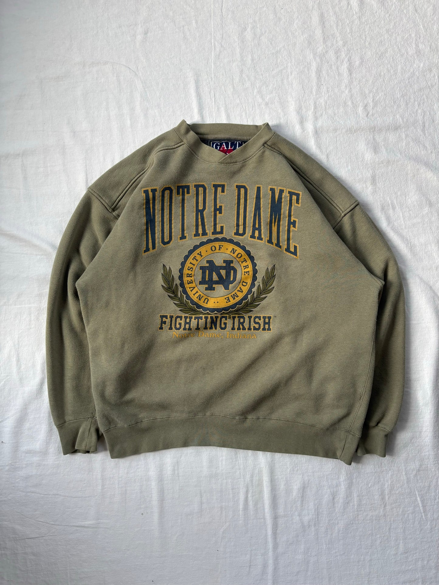 Vintage Notre Dame Crewneck Large
