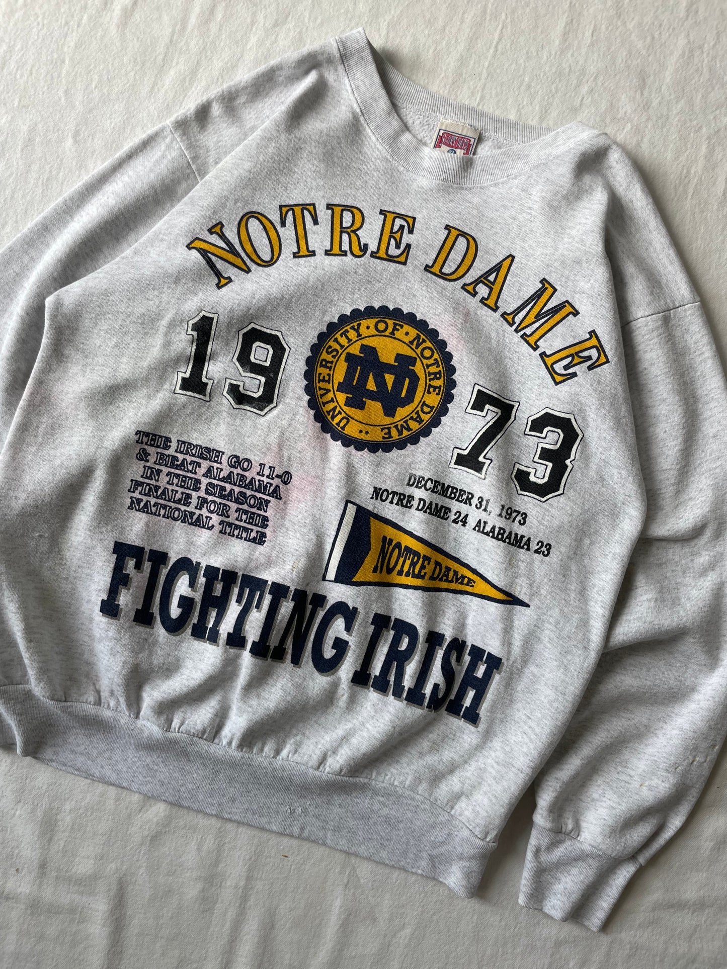 Vintage Notre Dame National Championship Crewneck XLarge
