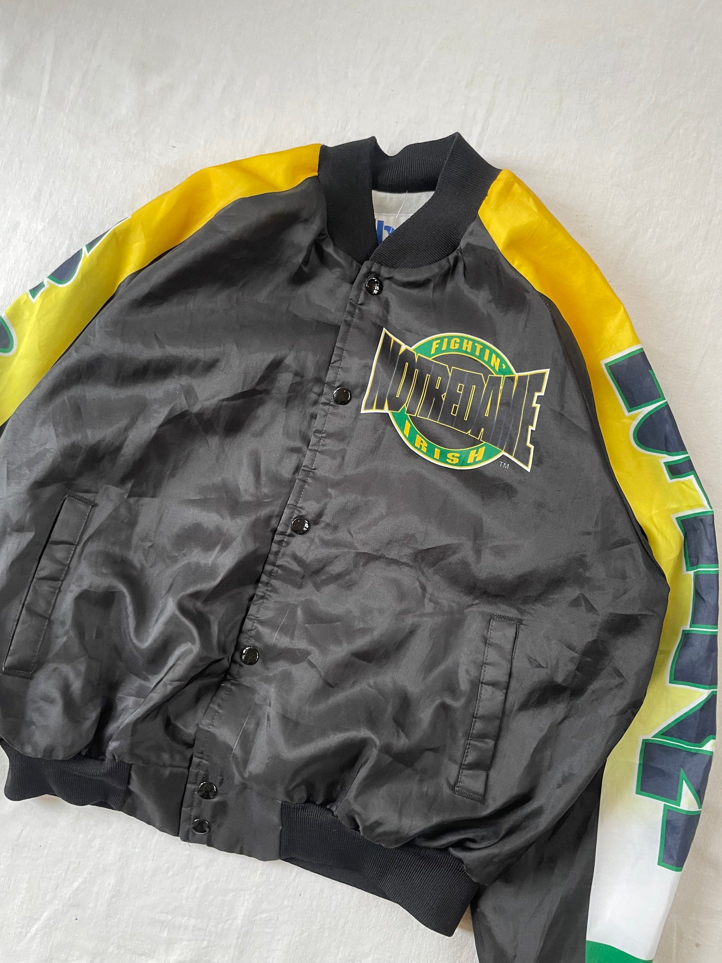 Vintage Notre Dame Bomber Jacket Medium/Large
