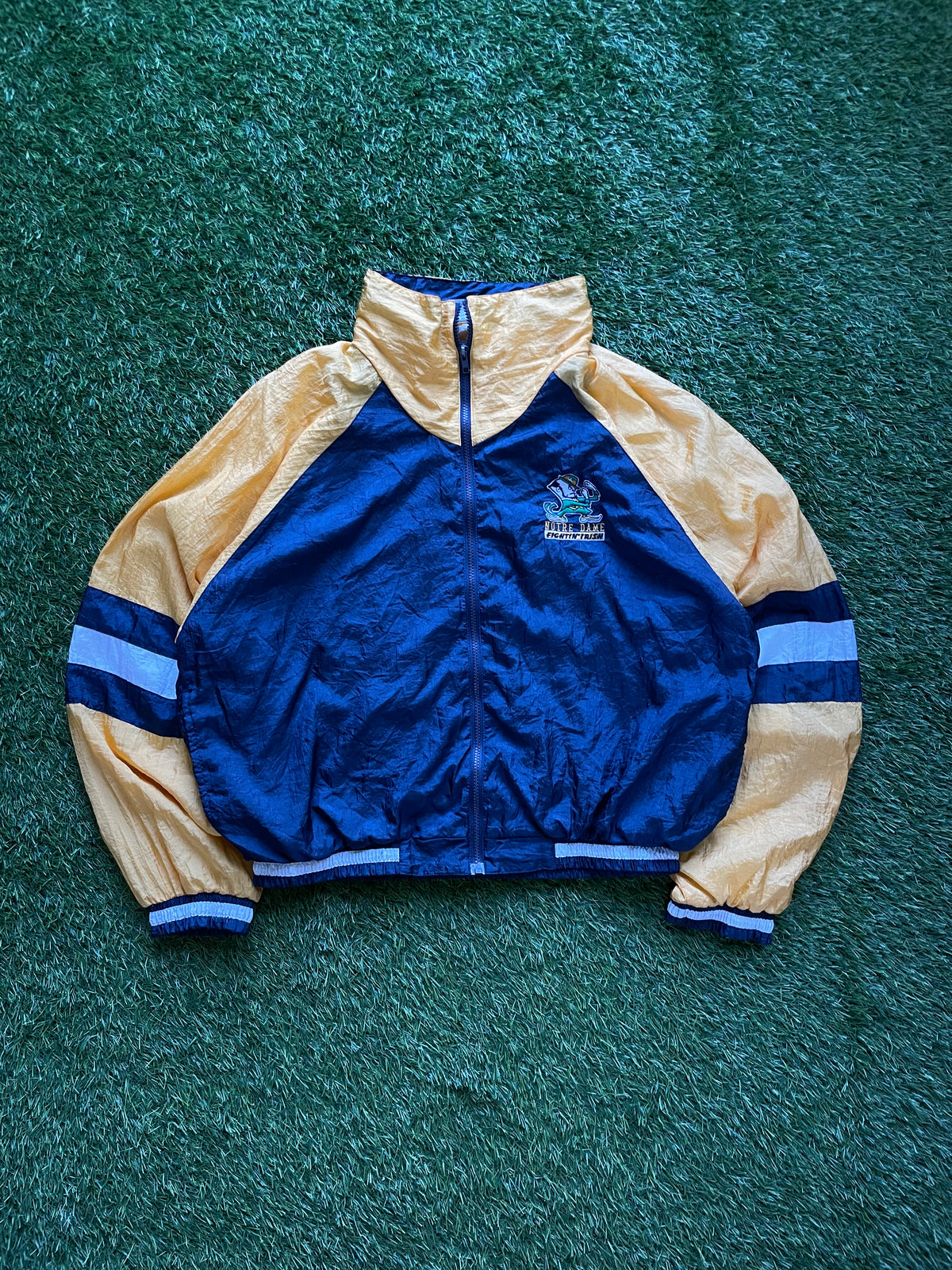 Vintage Notre Dame Windbreaker Jacket XLarge