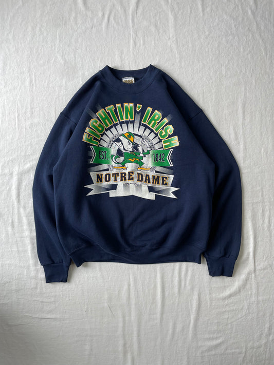 Vintage Notre Dame Fightin Irish Crewneck XLarge
