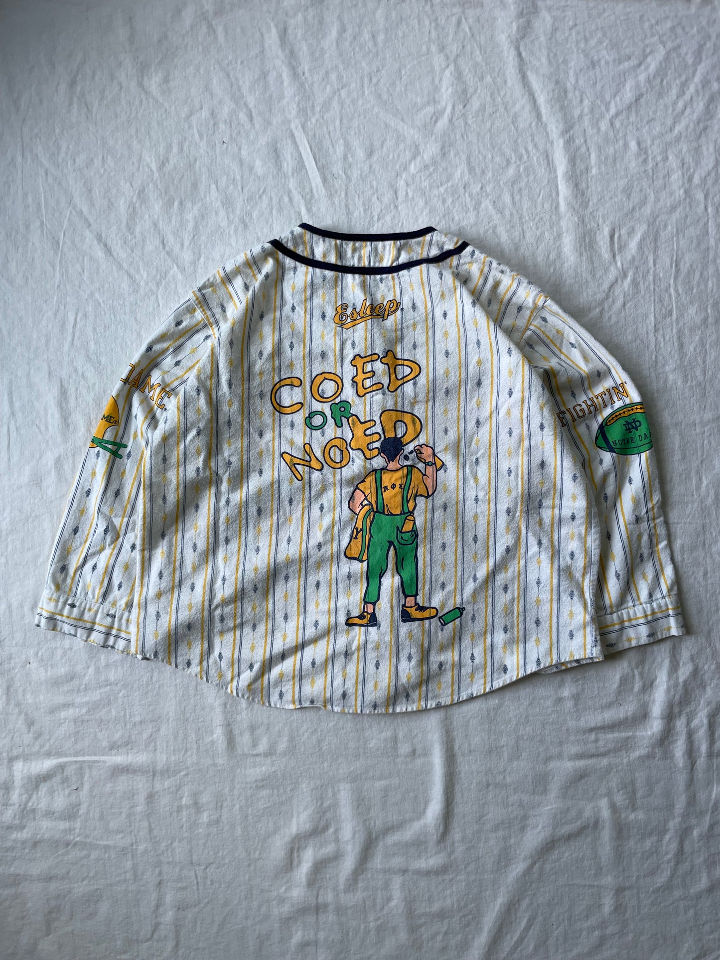 Vintage Notre Dame COED or NOED Womens Top Medium