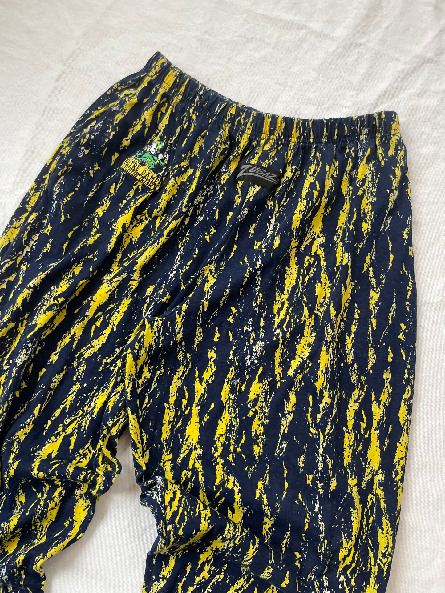 Vintage Notre Dame Zubaz Tailgate Pants Medium/Large