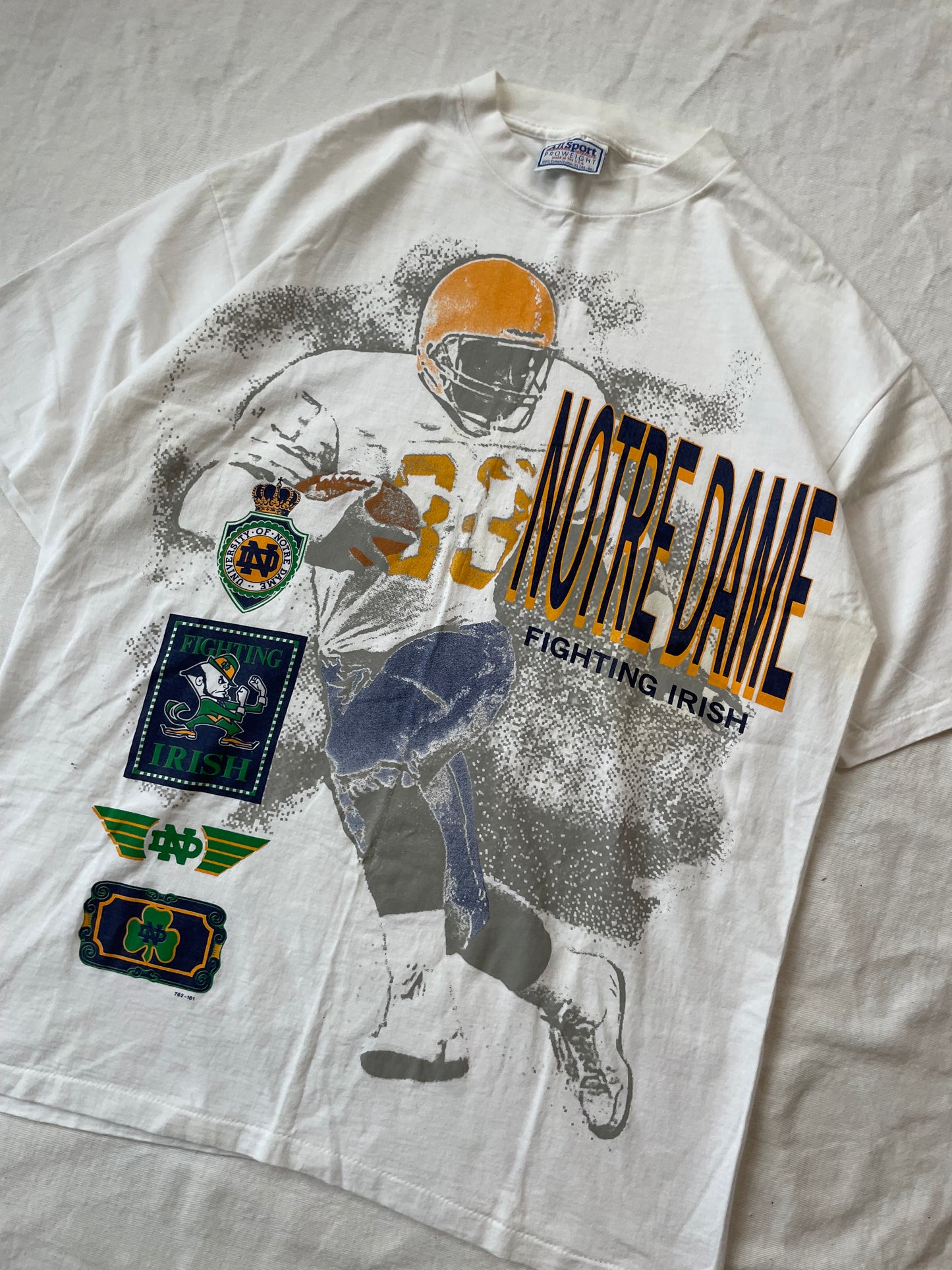 Vintage Notre Dame Football Tee XLarge