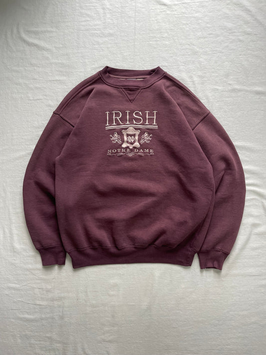 Vintage Notre Dame Maroon Crewneck Sweatshirt XLarge