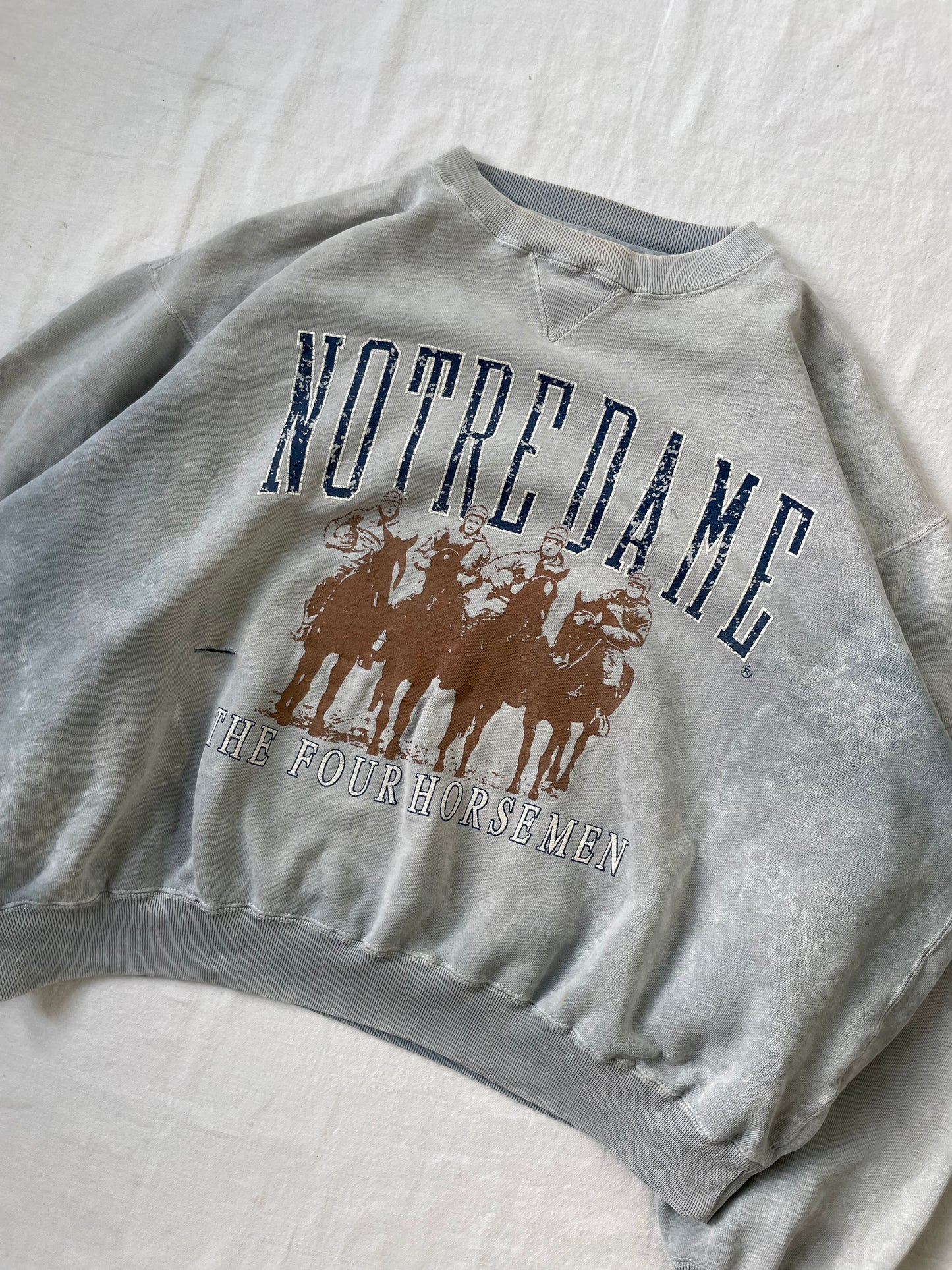 Vintage Acid Wash The Four Horsemen Crewneck XLarge