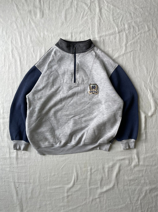 Vintage Notre Dame Quarter Zip Sweatshirt Large/XLarge
