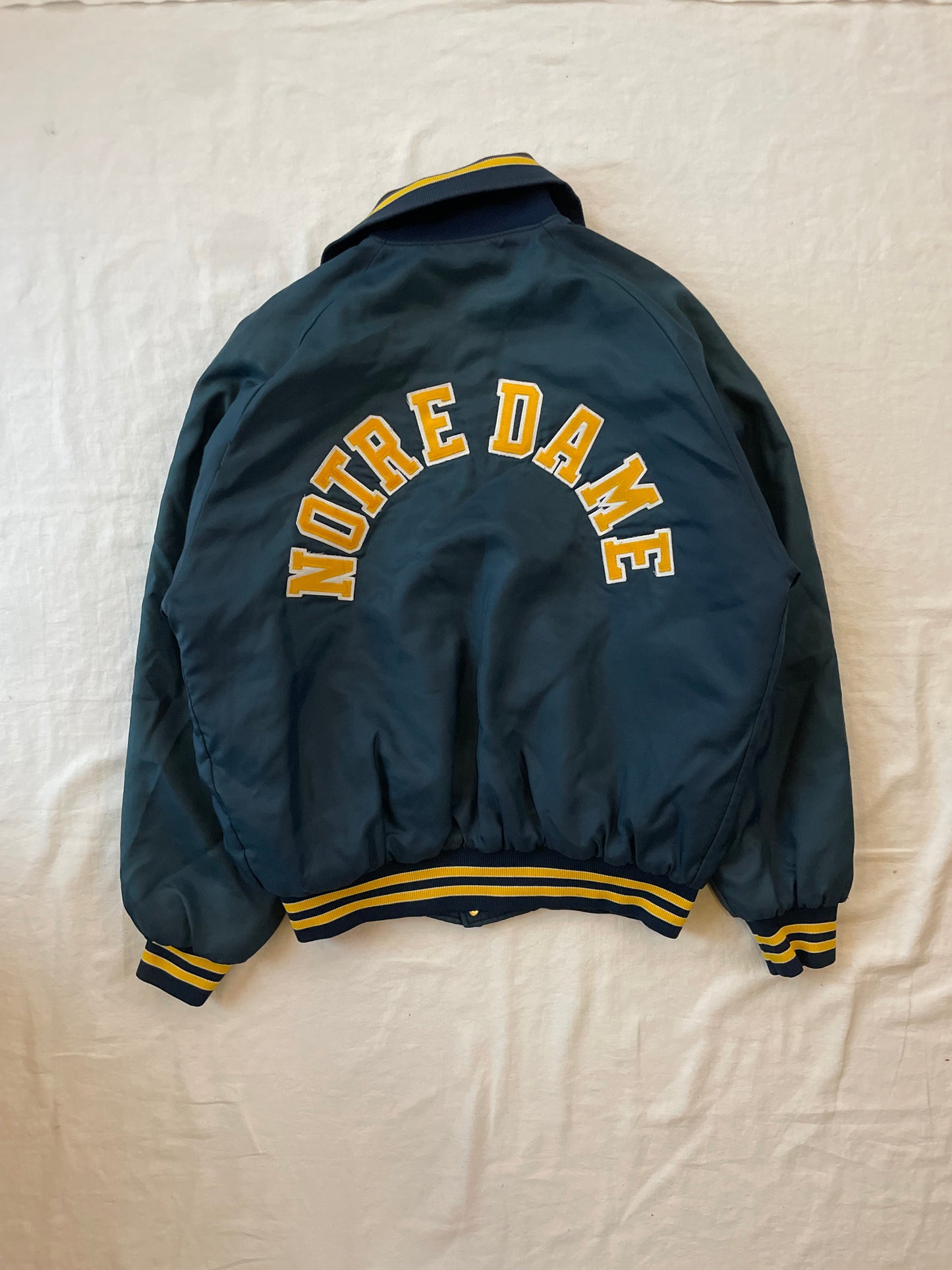 Vintage Notre Dame Bomber Jacket Medium/Large