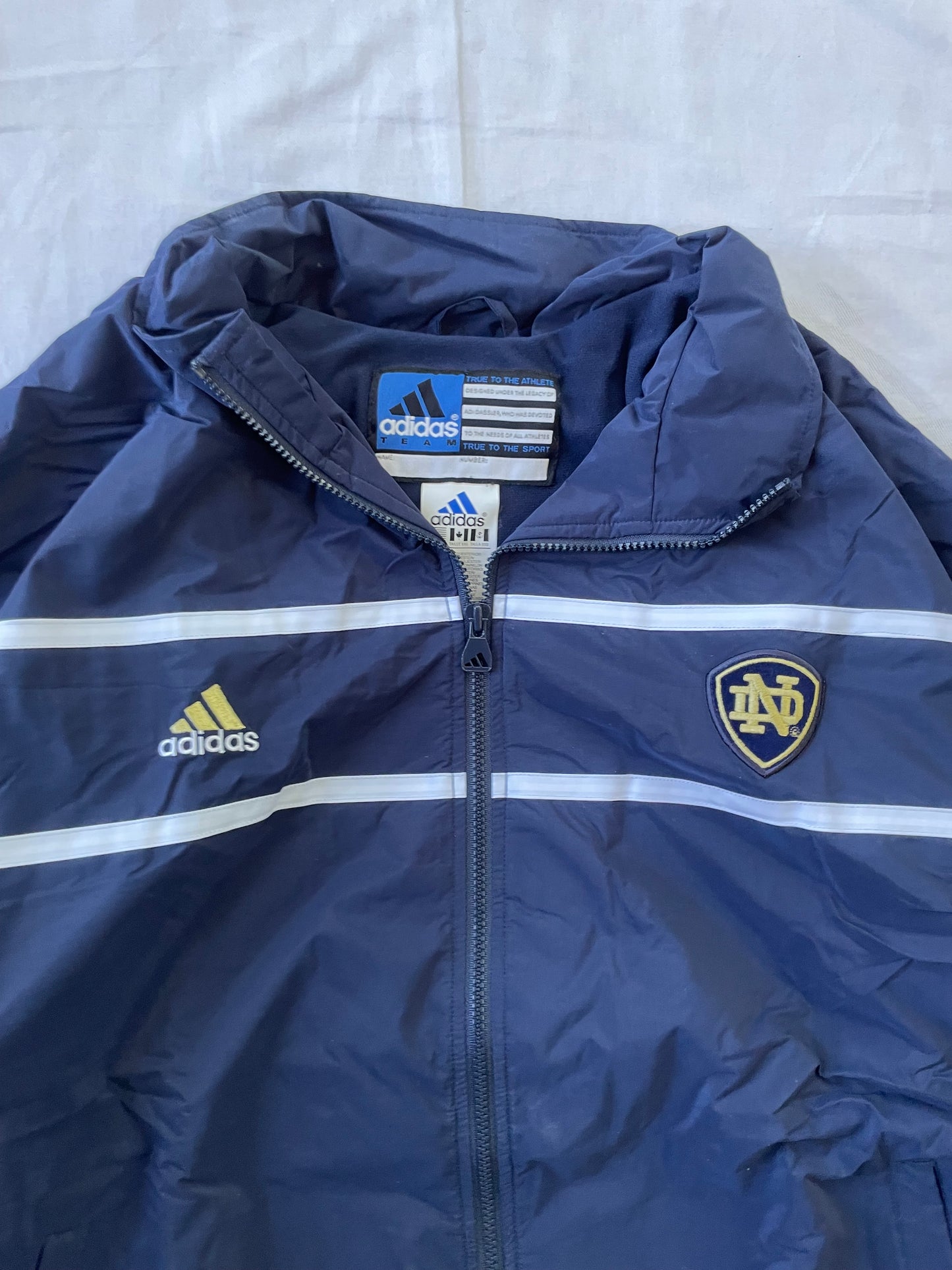 Vintage Notre Dame Adidas Jacket 2XL