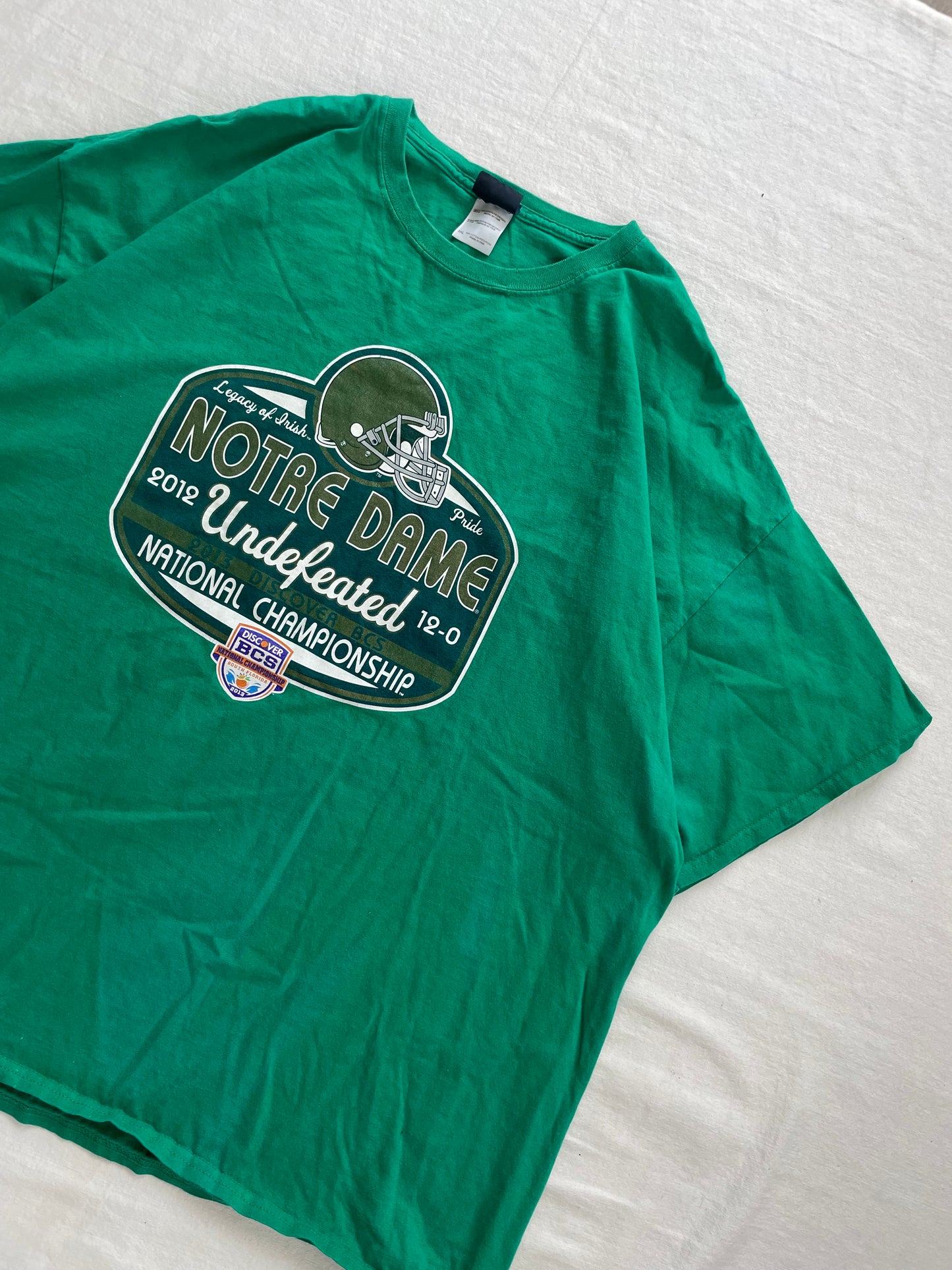 2013 Notre Dame Green National Championship Tee 2XL/3XL