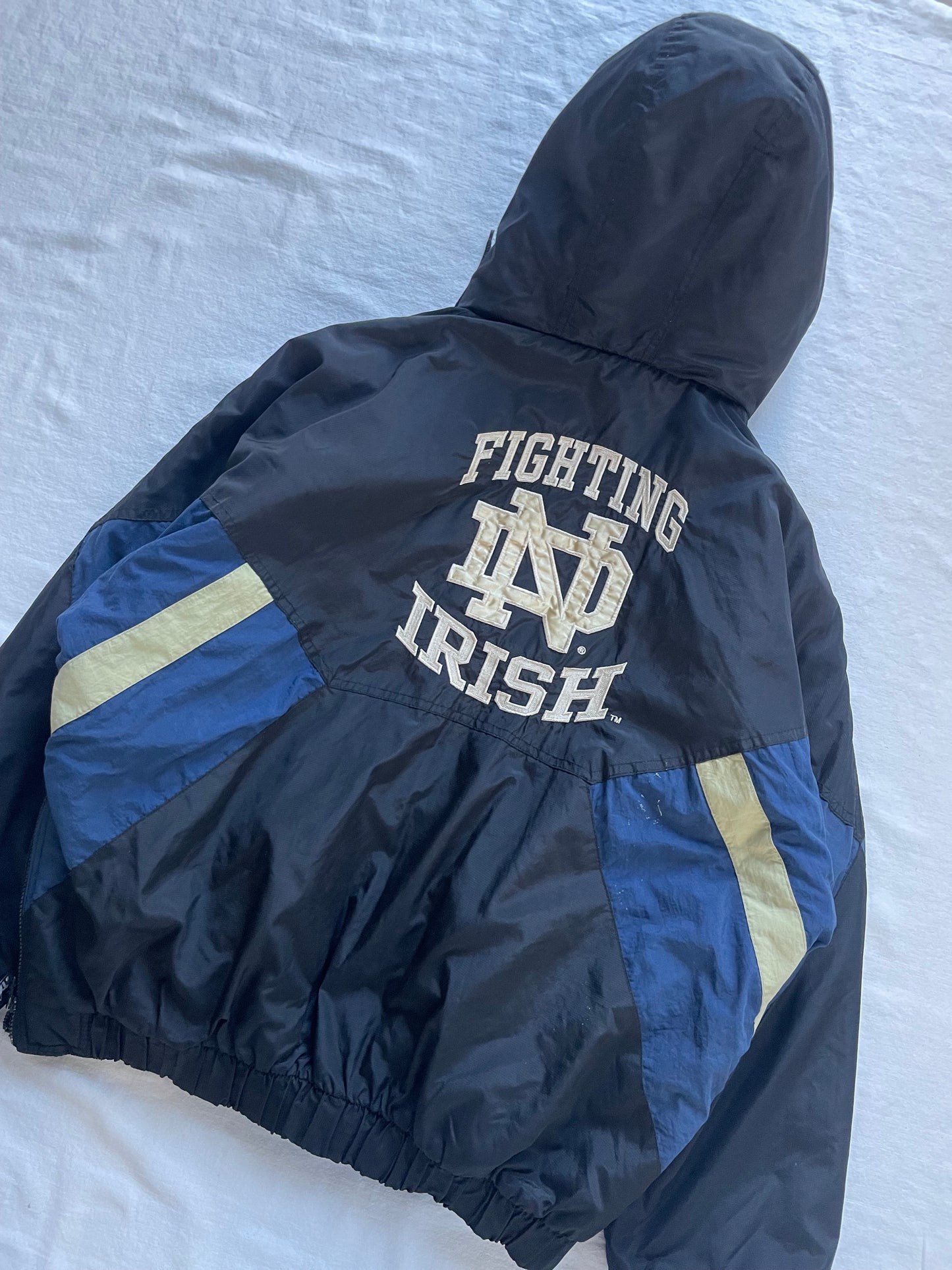 Vintage Notre Dame Puffer Jacket Large
