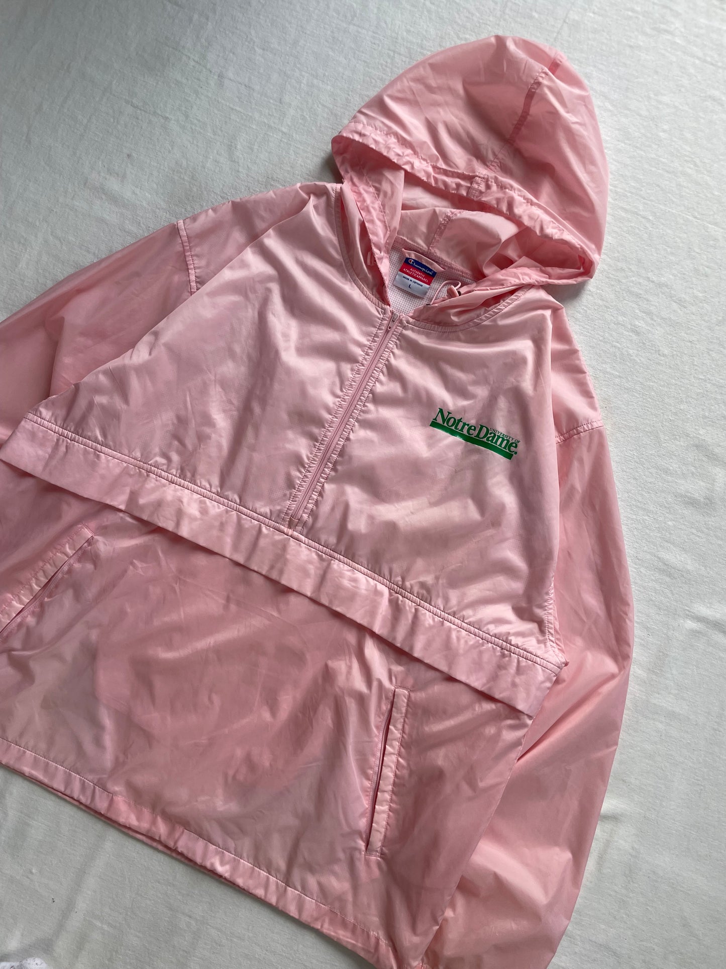 Vintage Notre Dame Pink Jacket Large