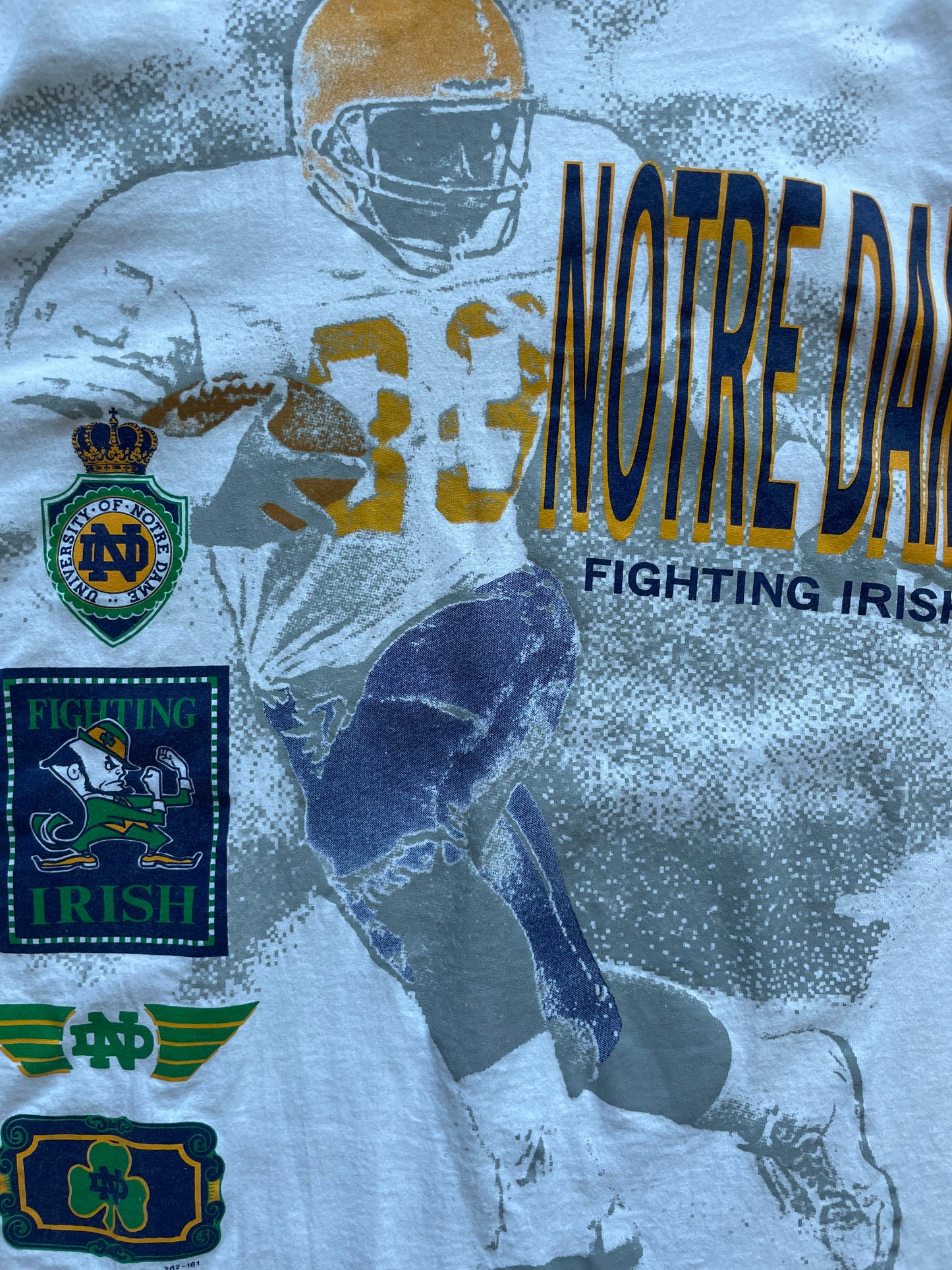 Vintage Notre Dame Football Tee XLarge