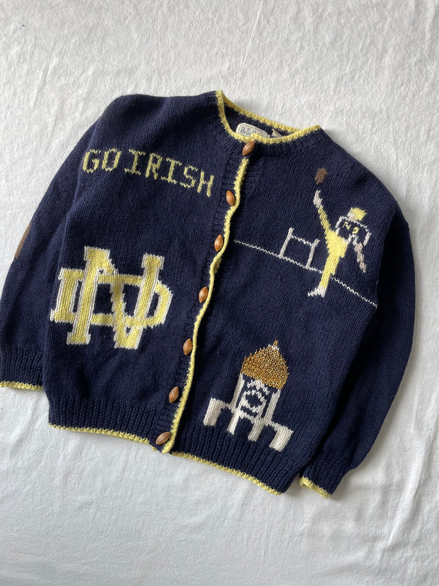 Vintage Notre Dame Knit Sweater Medium/Large