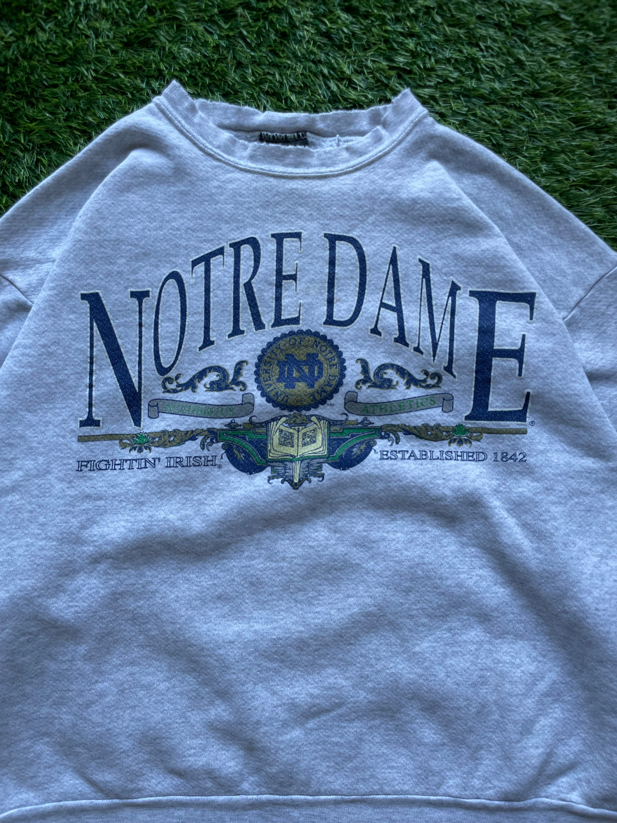 Vintage Notre Dame Crewneck Sweatshirt Medium/Large