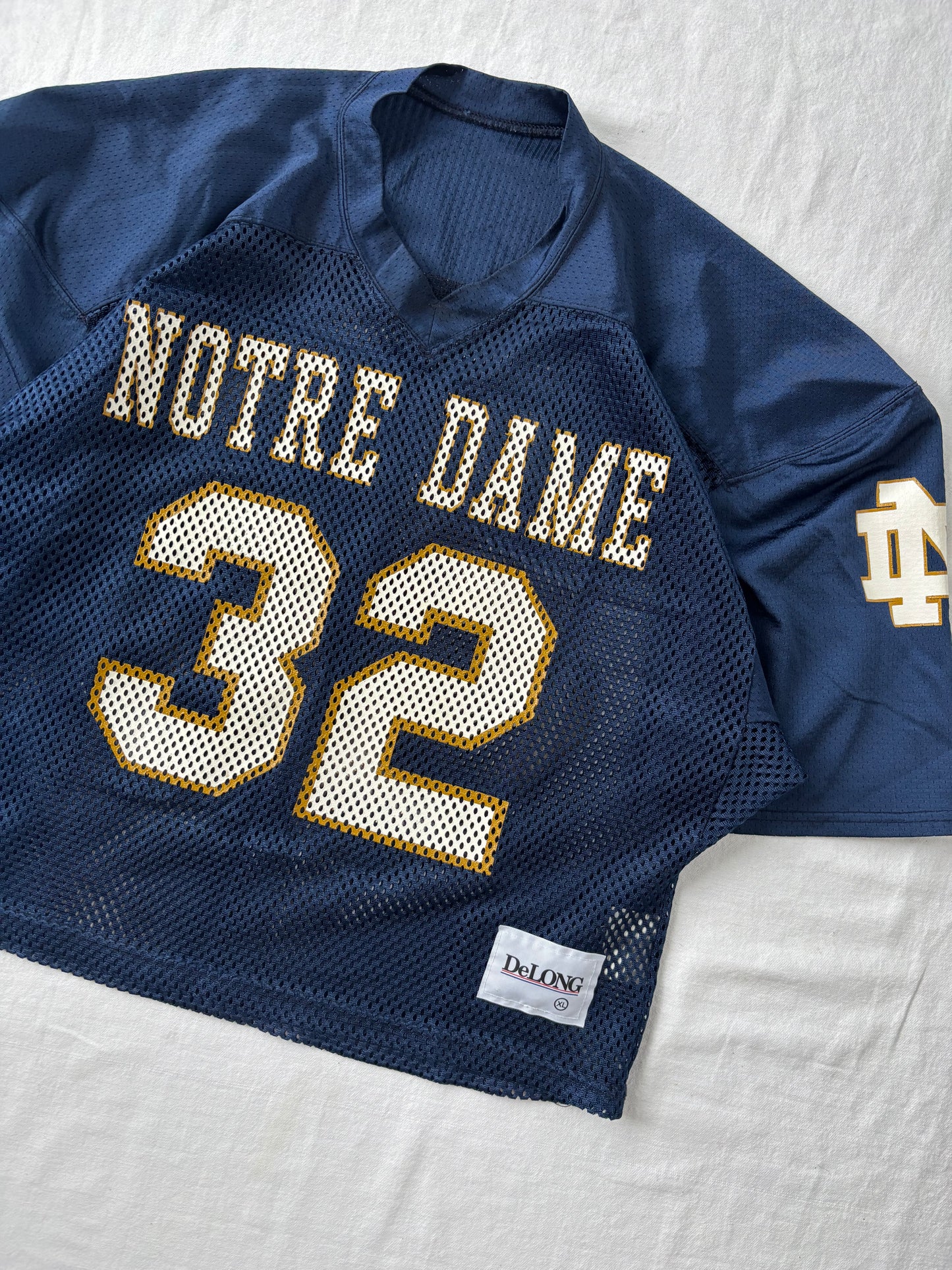 Vintage Notre Dame Mesh Football Jersey XLarge