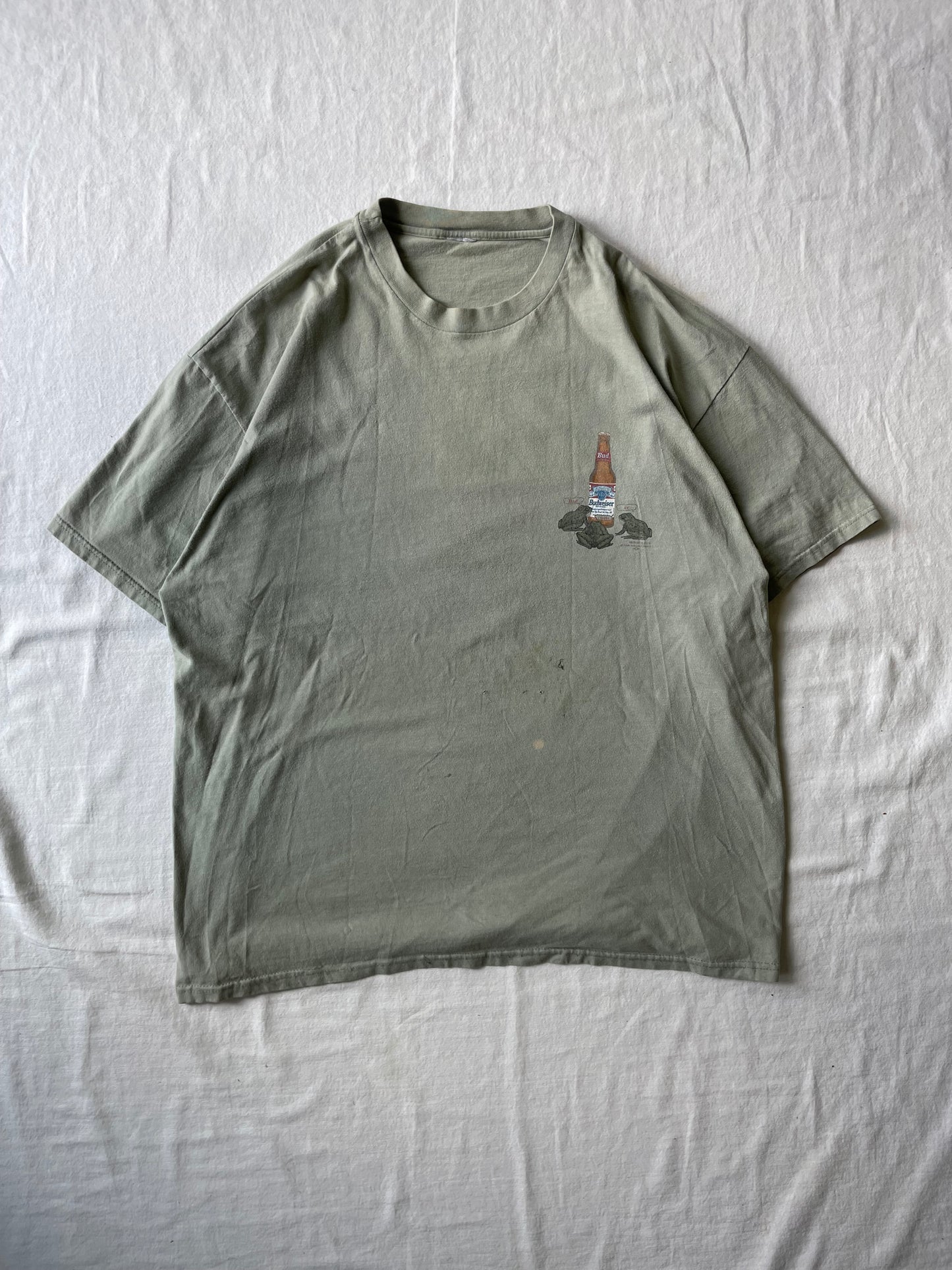 Vintage Budweiser “Your Pad Or Mine”? Frog Tee XLarge