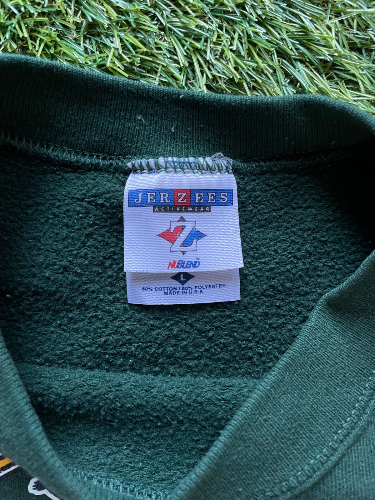 Vintage Notre Dame Green Crewneck Sweatshirt Large
