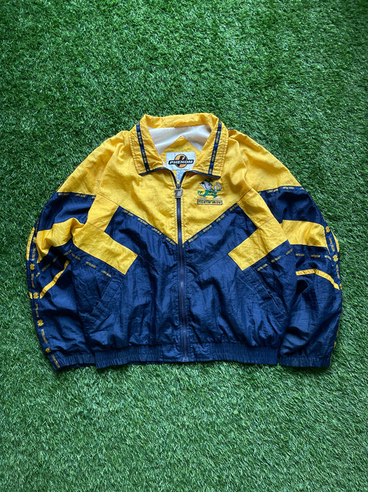 Vintage Notre Dame Windbreaker Jacket Large