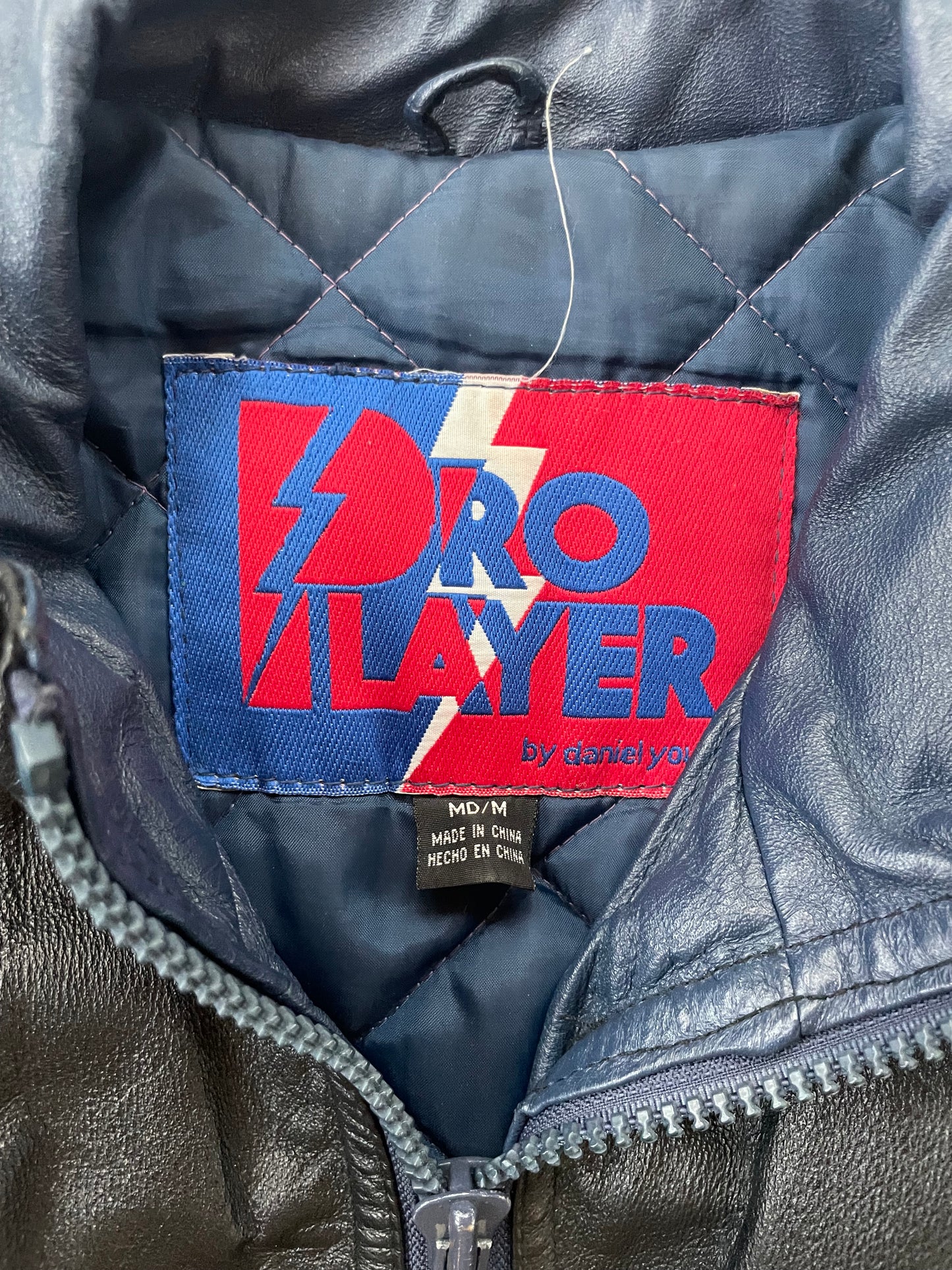 Vintage Notre Dame Leather Jacket Medium