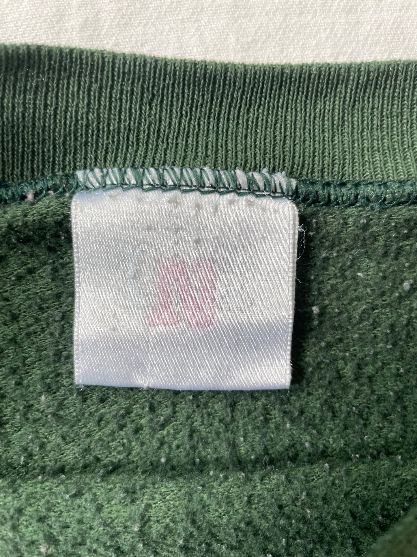 Vintage Notre Dame Green Distressed Crewneck Large