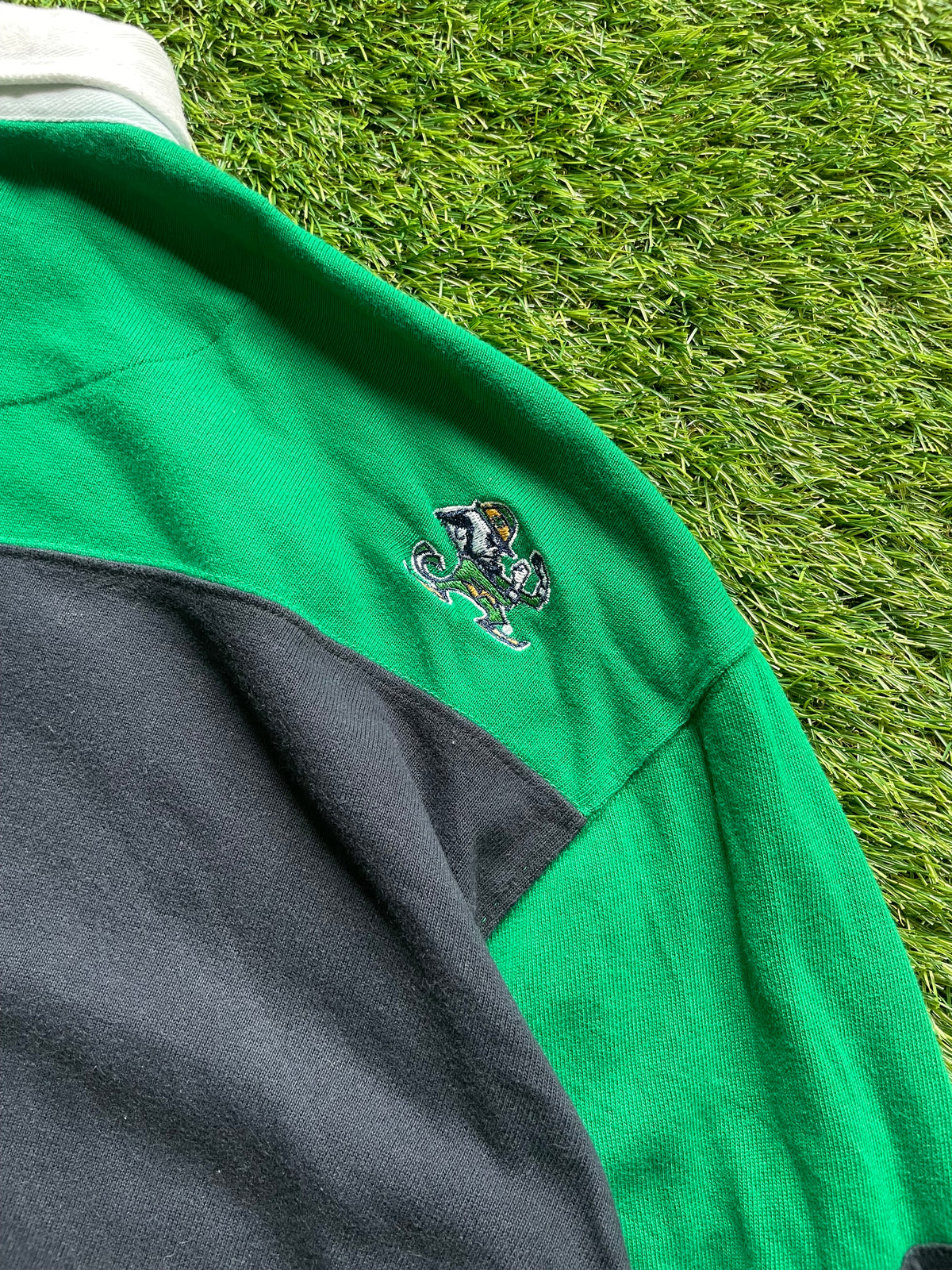Vintage Notre Dame Rugby Polo XLarge