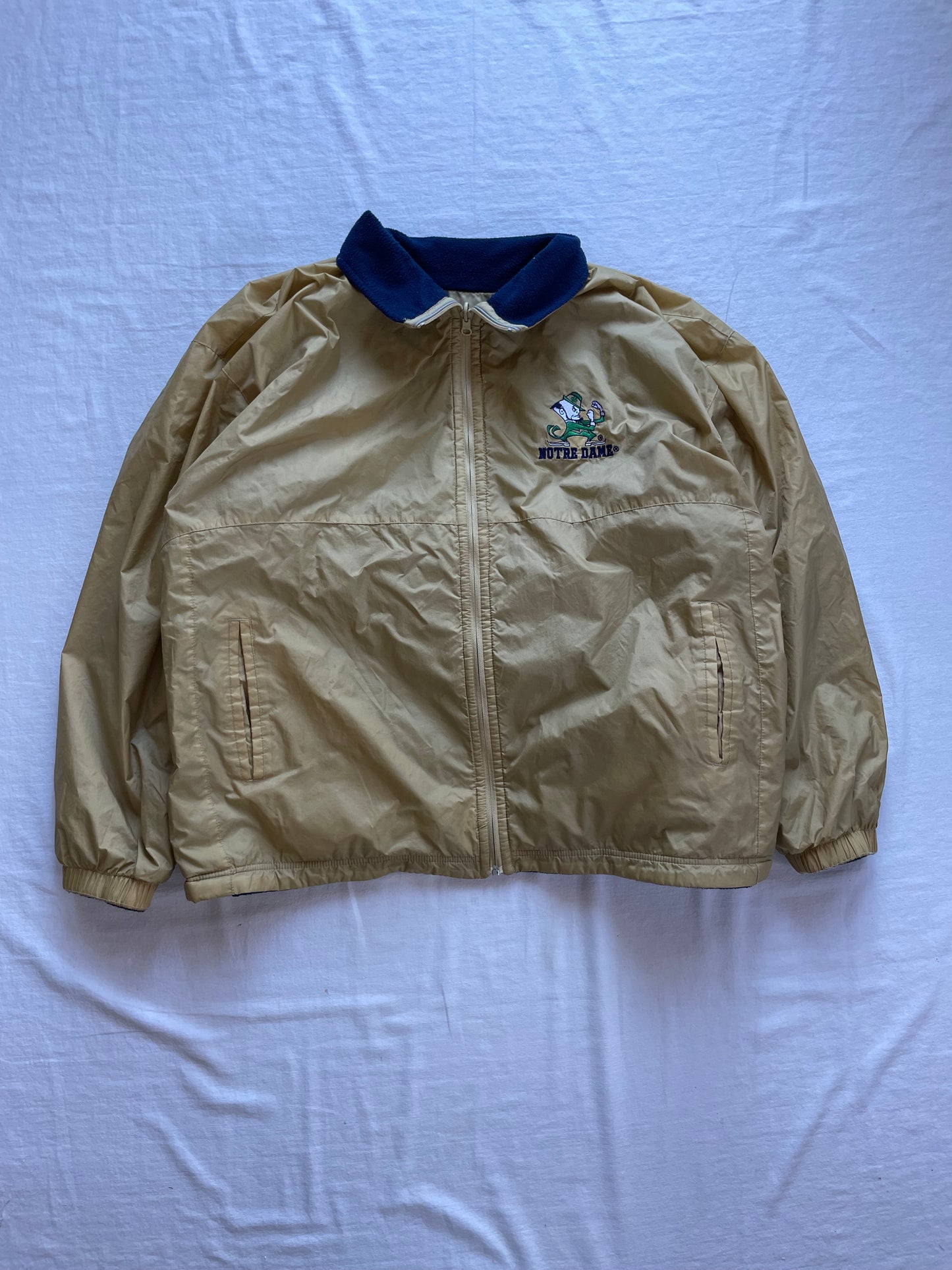 Vintage Notre Dame Reversible Jacket XLarge