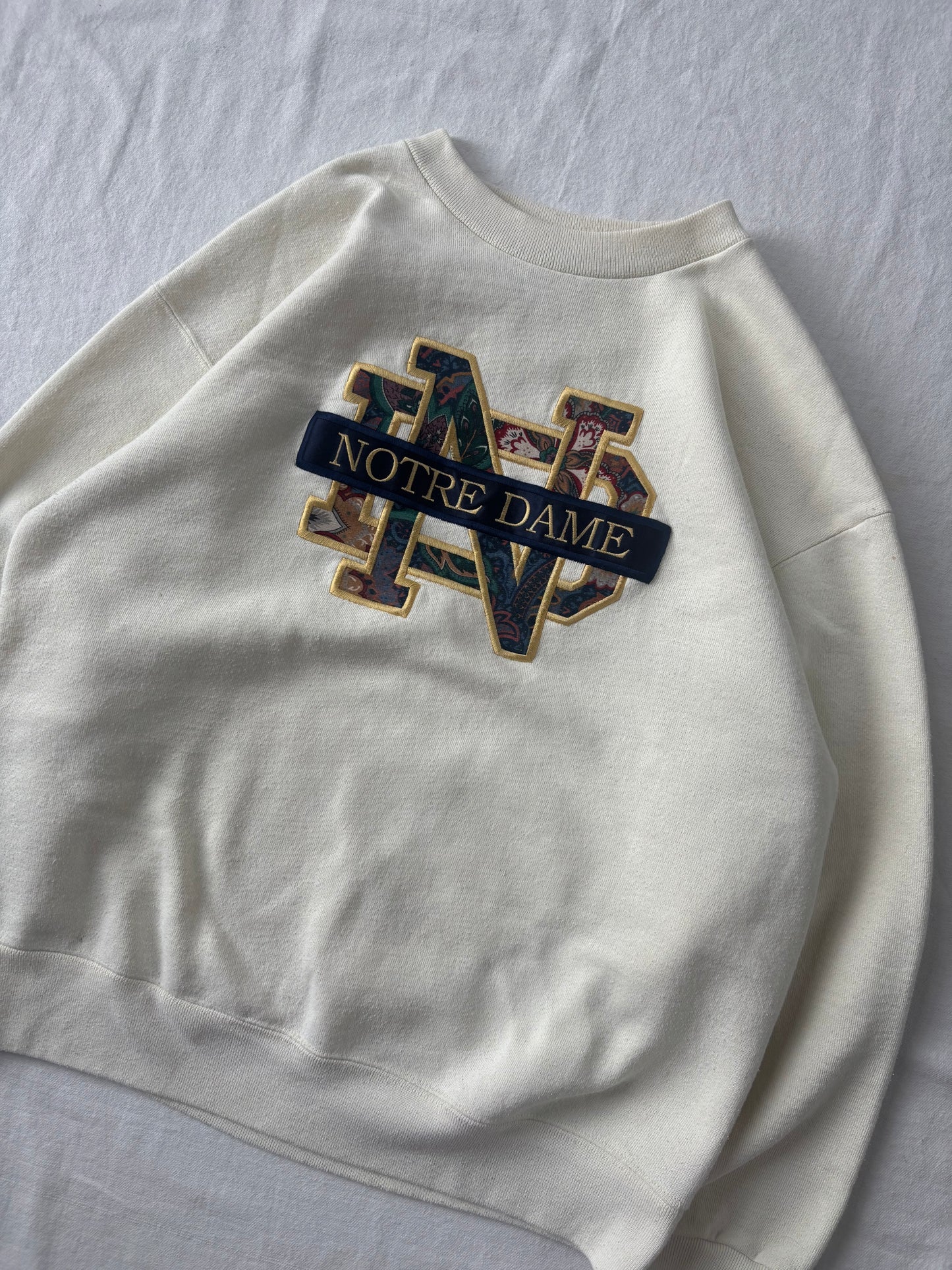 Vintage Notre Dame Crewneck Medium