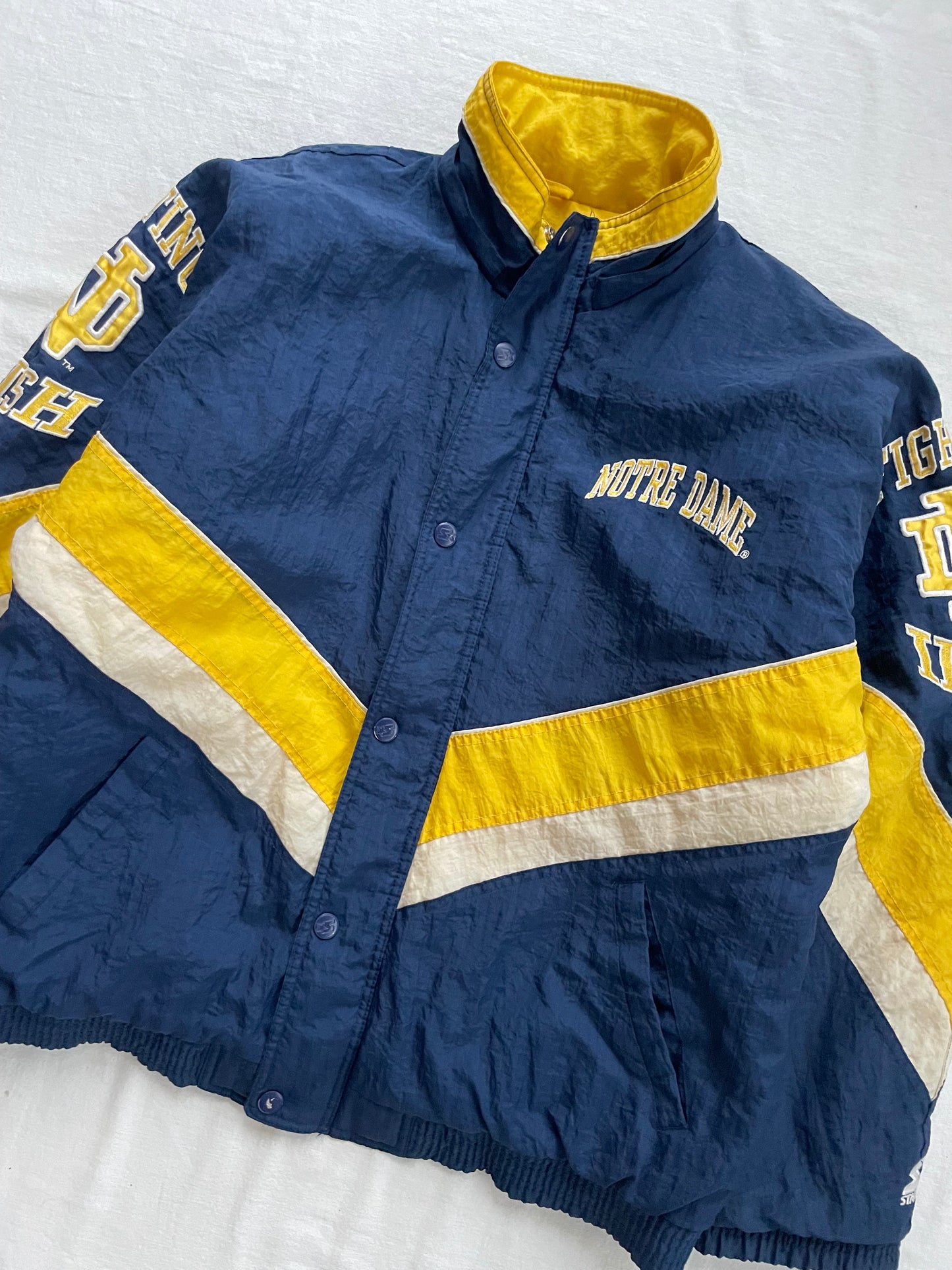 Vintage Notre Dame Puffer Jacket Large