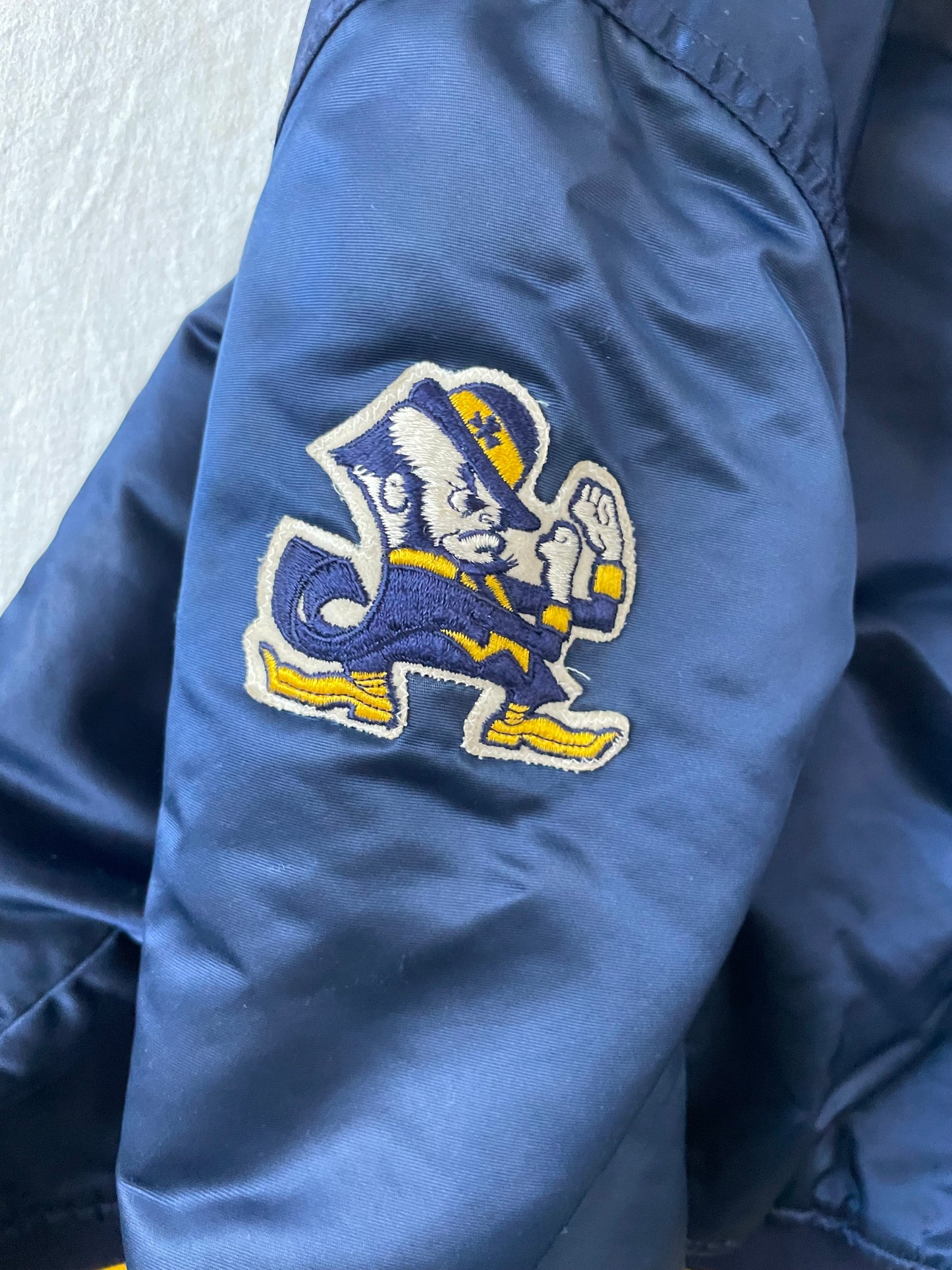 Vintage Notre Dame Starter Stain Jacket XLarge