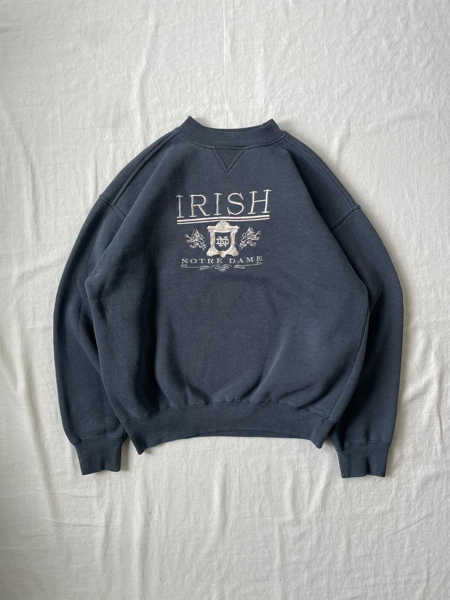 Vintage Notre Dame Irish Crewneck Large
