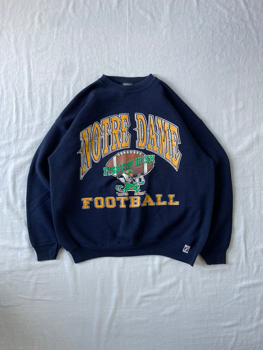 Vintage Notre Dame Football Crewneck XLarge