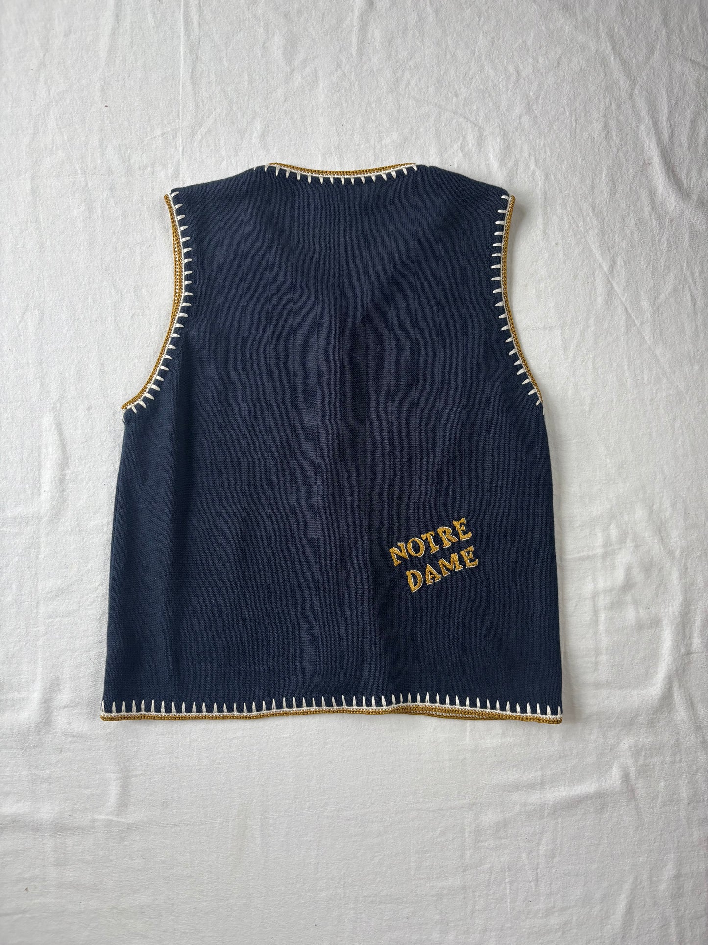 Vintage Notre Dame Sweater Vest Womens XLarge