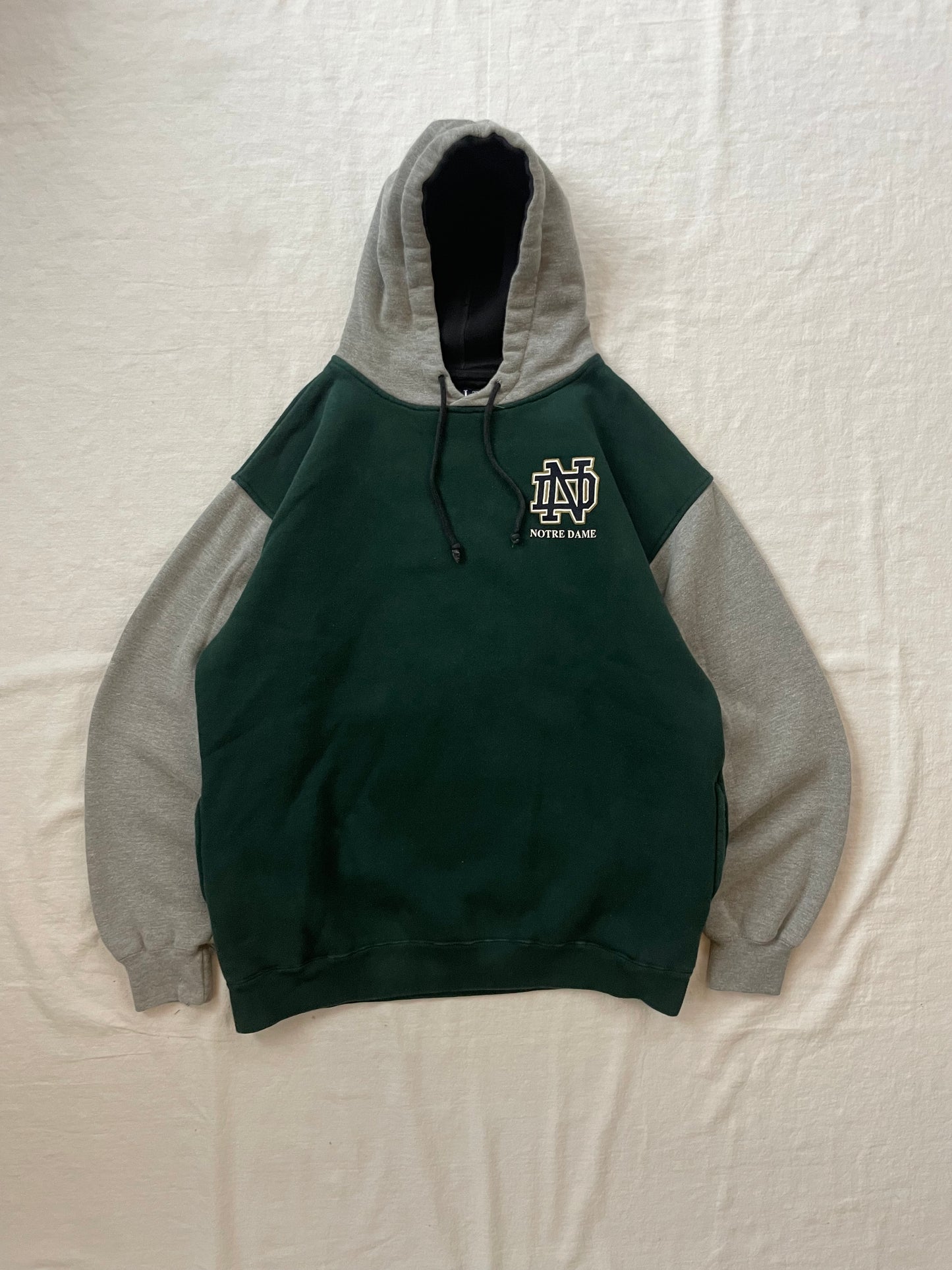 Vintage Notre Dame Hoodie Large