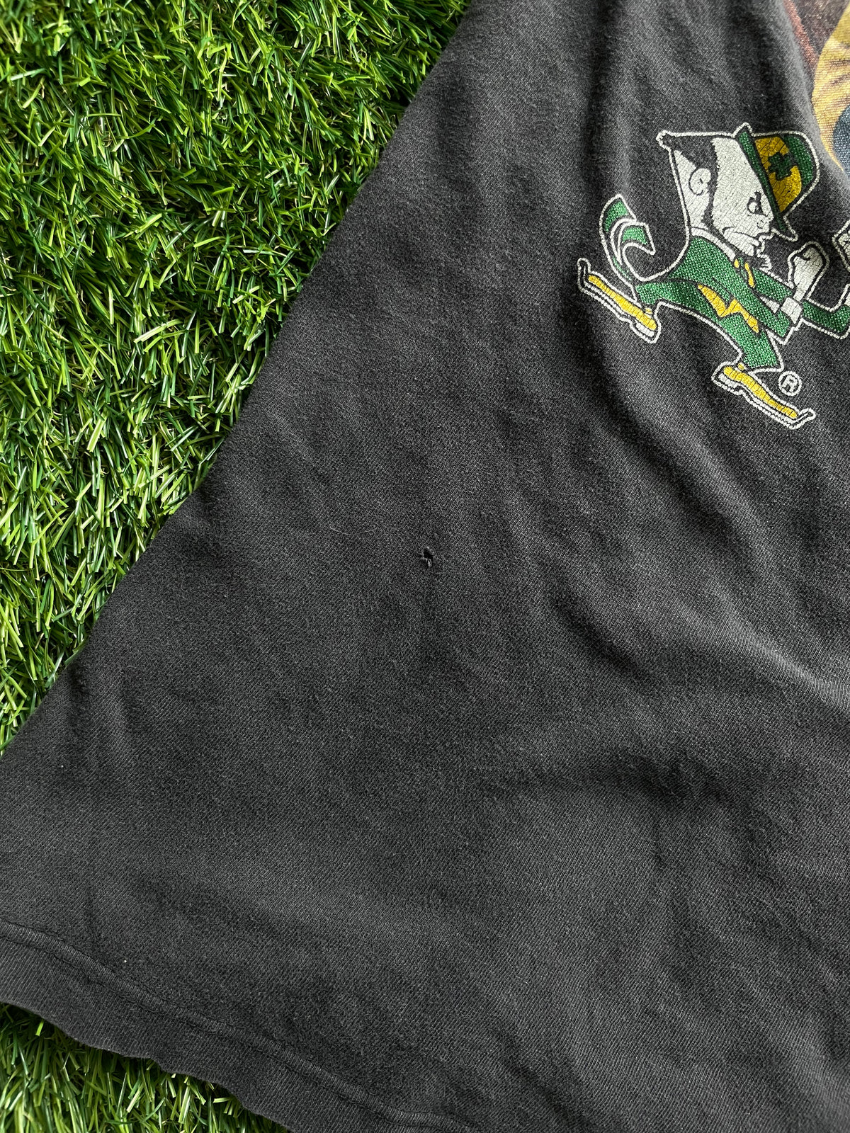 Vintage Notre Dame Football Double Sided Tee Large