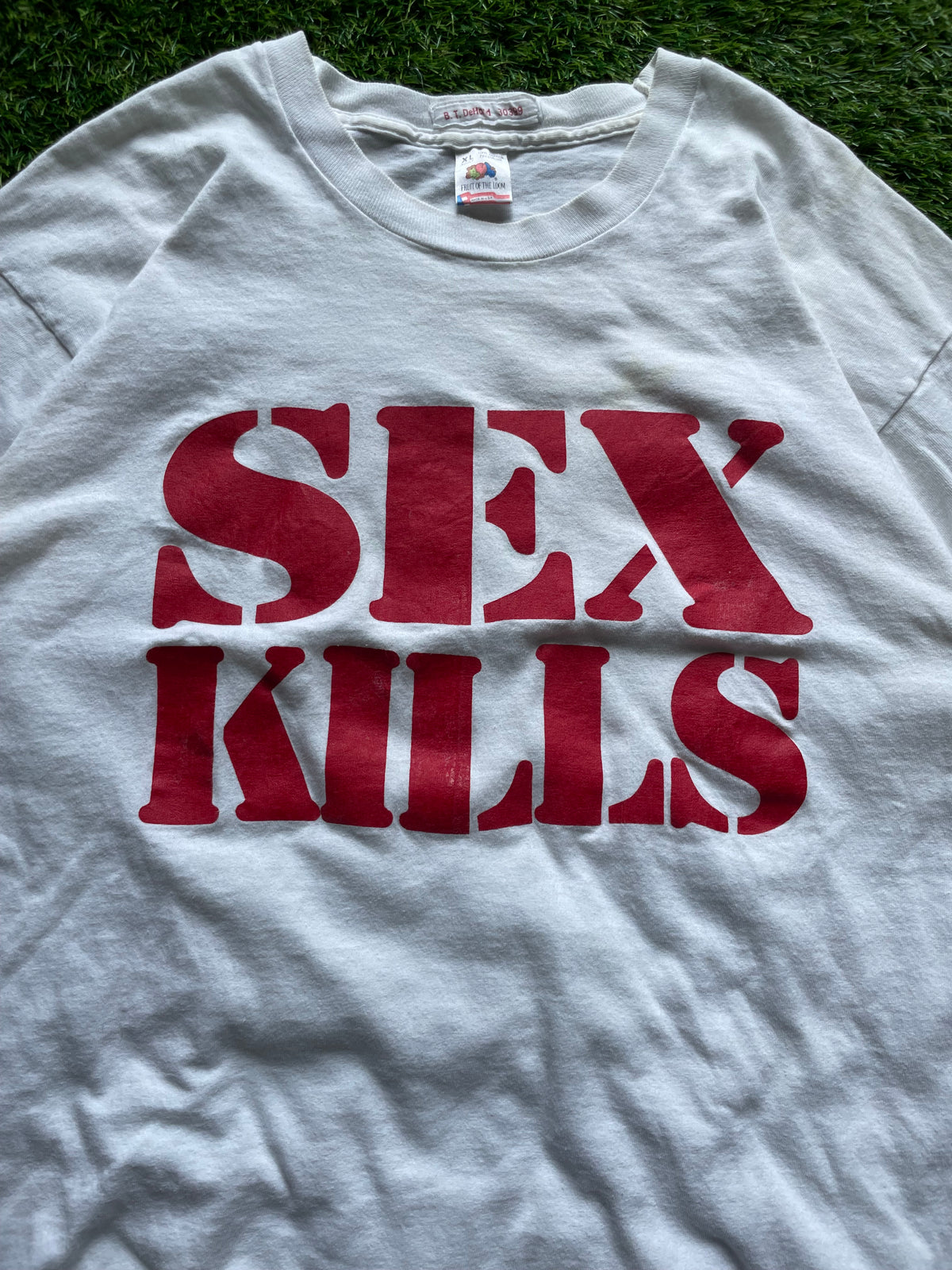 Vintage Notre Dame Sex Kills So Come To Notre Dame And Live Forever Tee XLarge