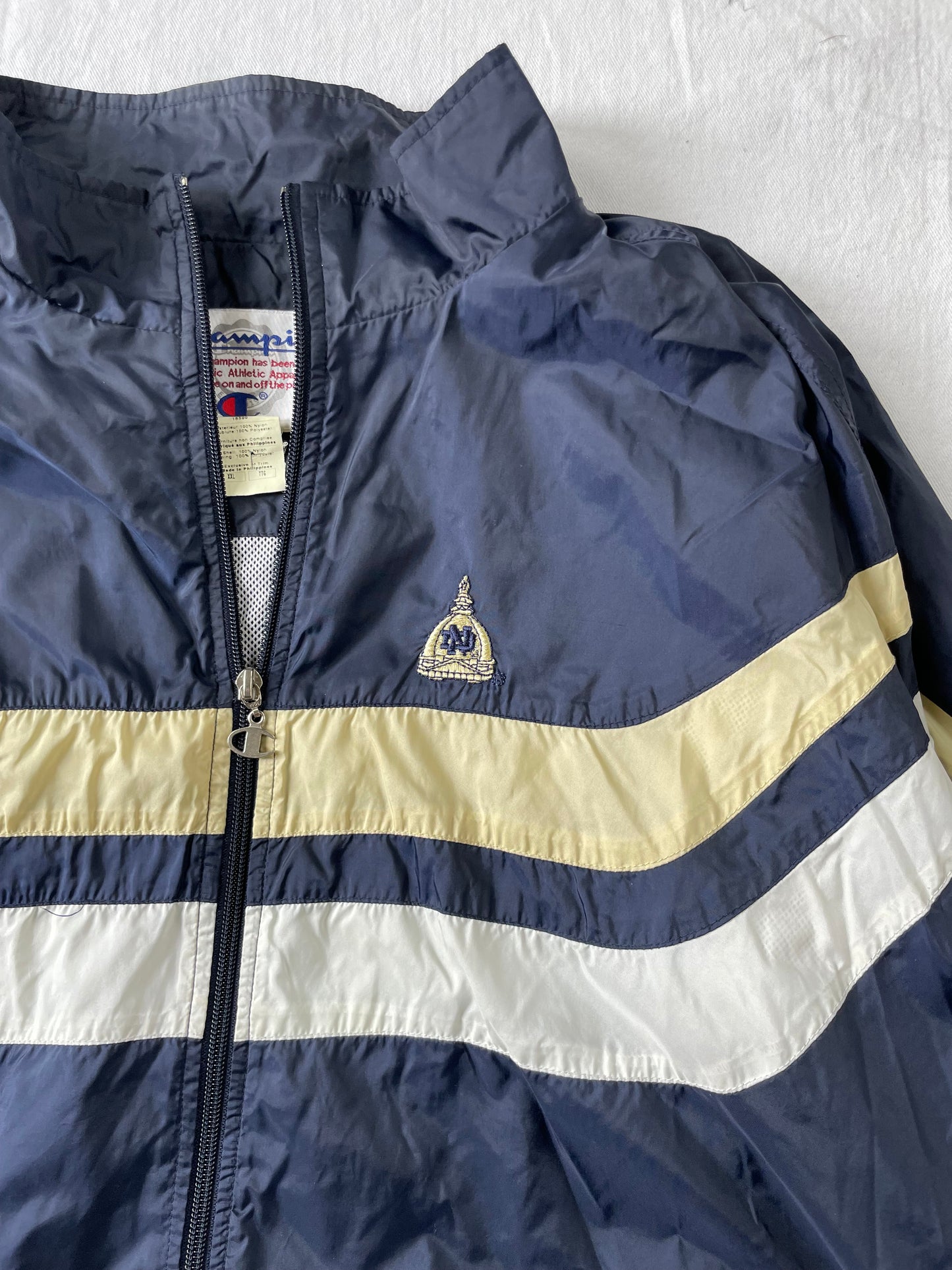 Vintage Notre Dame Champion Windbreaker Jacket 2XL