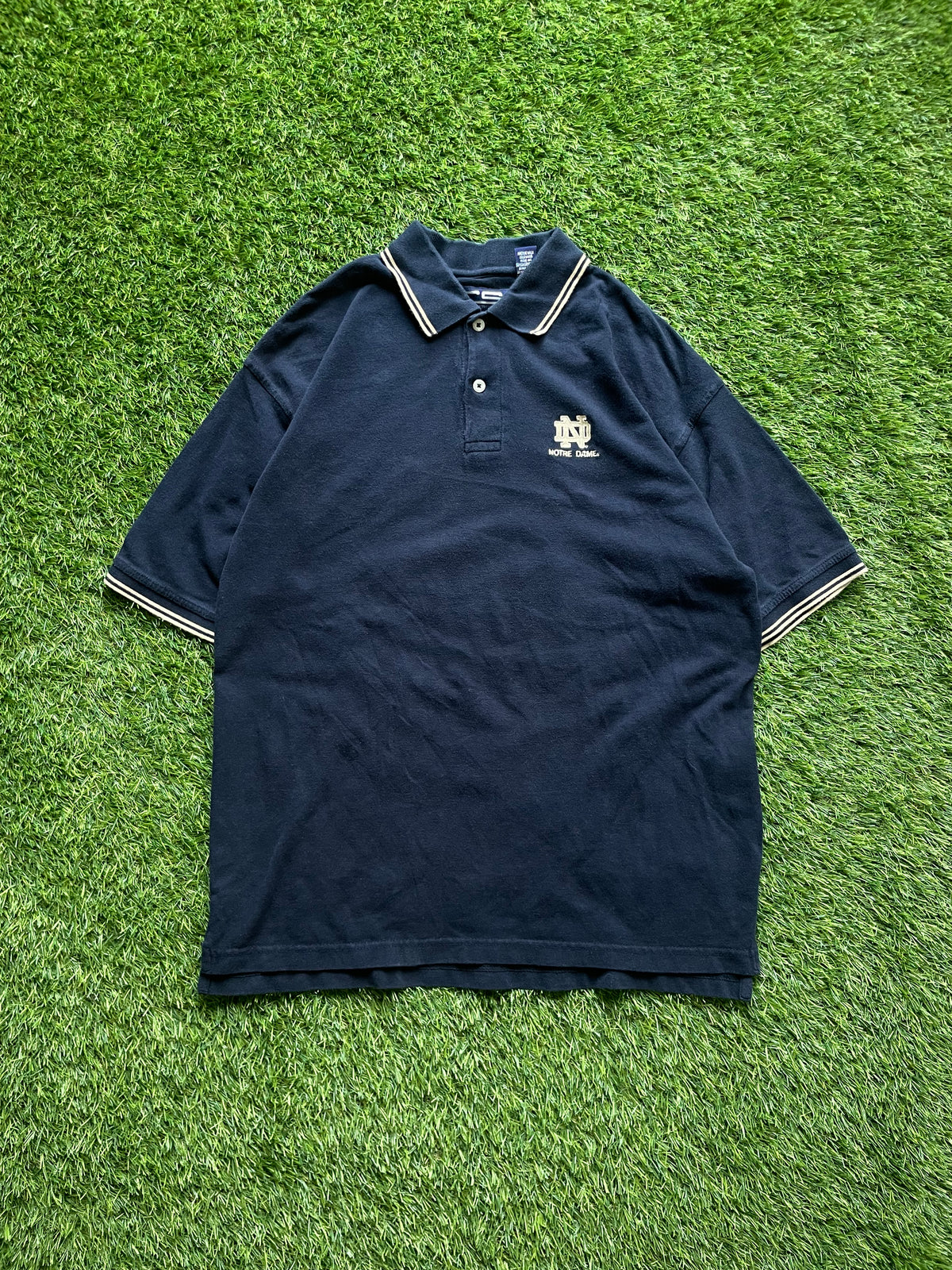 Vintage Notre Dame Irish Polo Shirt Large