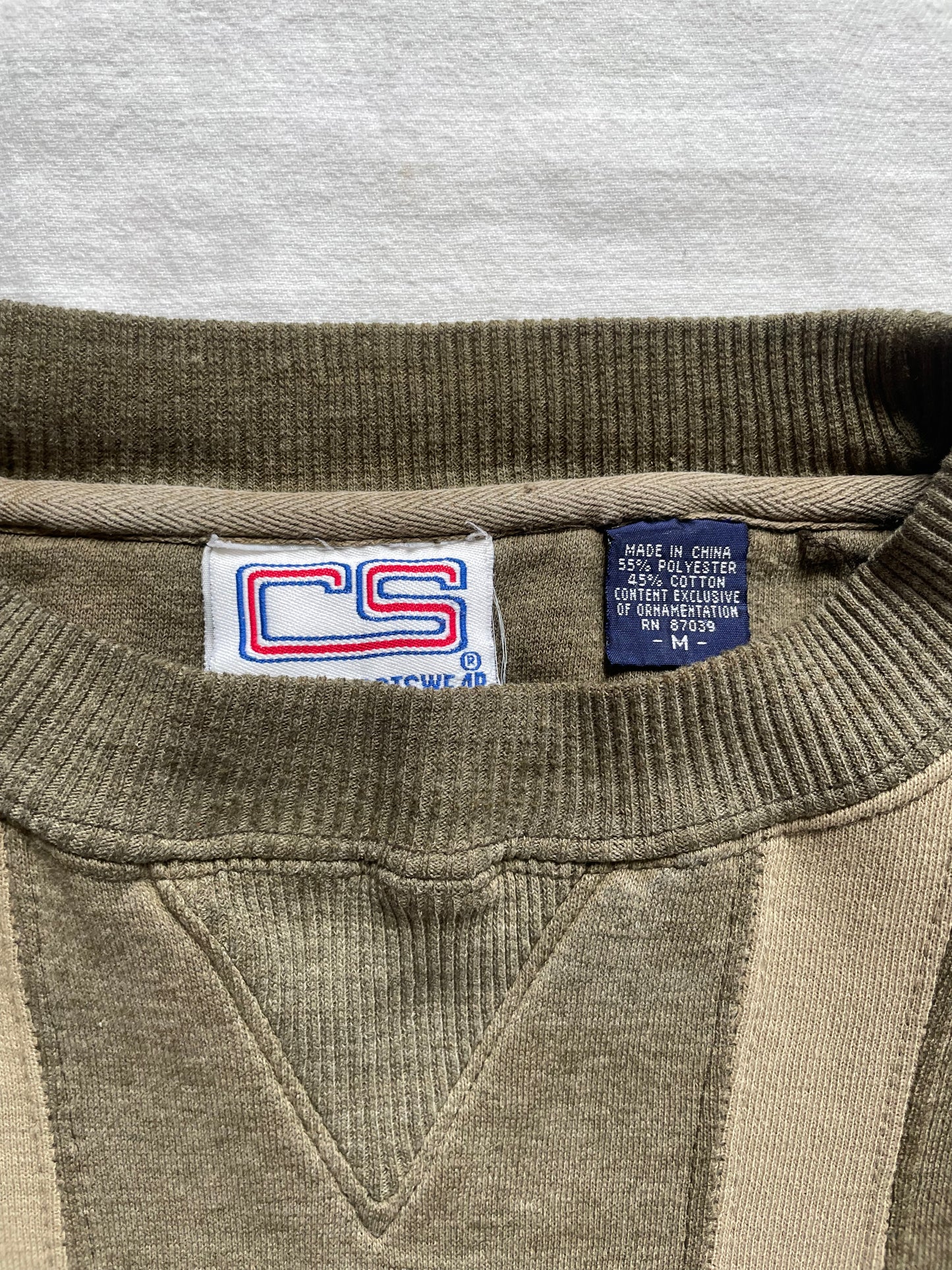 Vintage Notre Dame Striped Crewneck Medium/Large